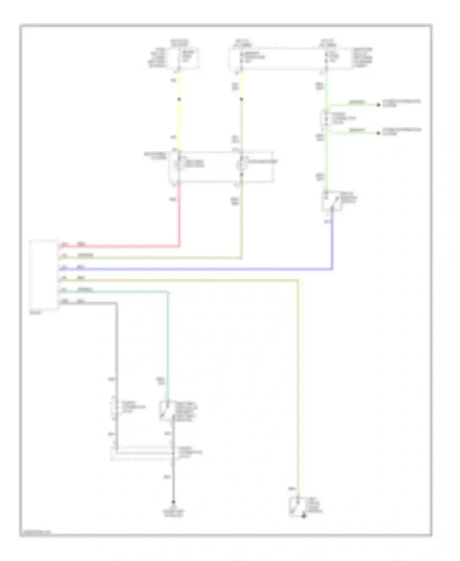 Wiring diagram instrument cluster for Kia Rio I facelift (2002-2005) (15 of 15)