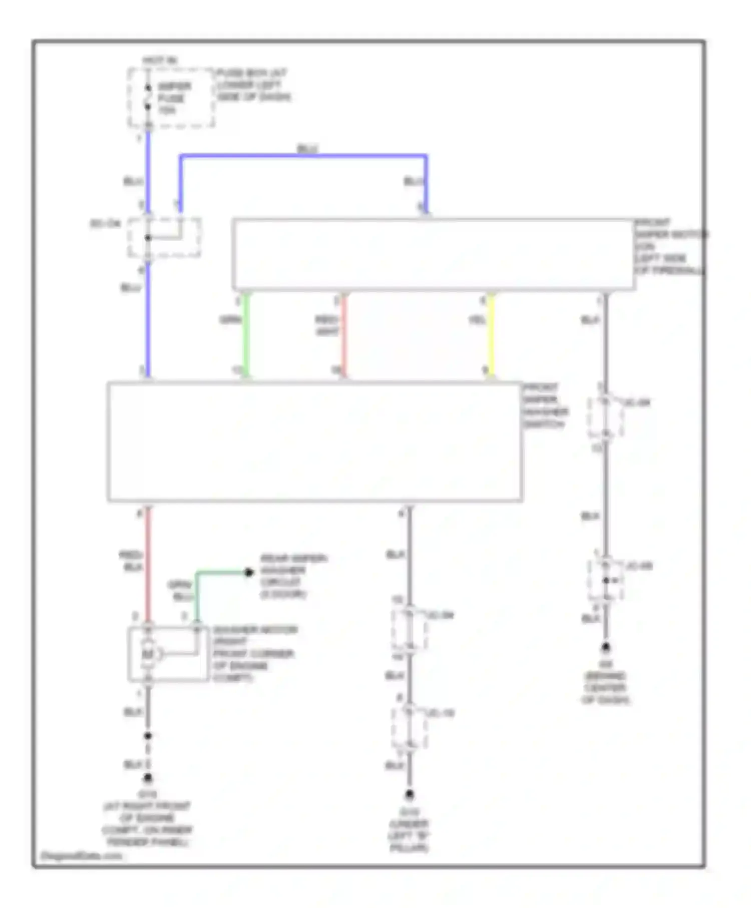 Wiring diagram jc-08 for Kia Rio I facelift (2002-2005) (1 of 9)