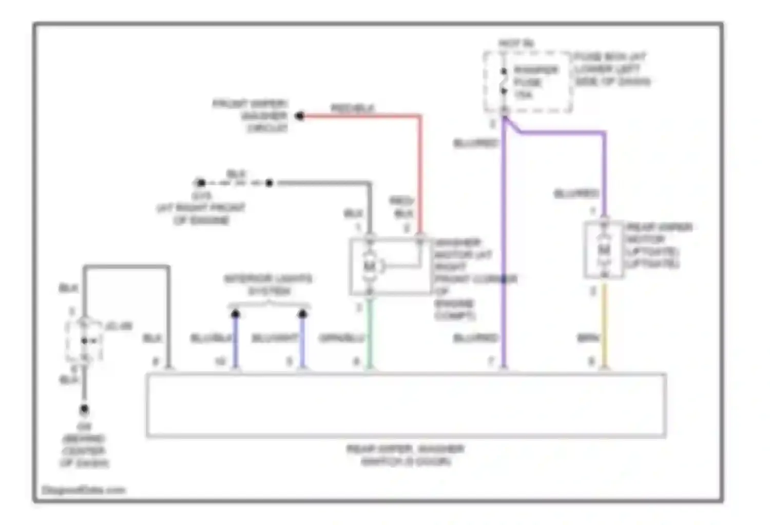 Wiring diagram red for Kia Rio I facelift (2002-2005) (32 of 32)