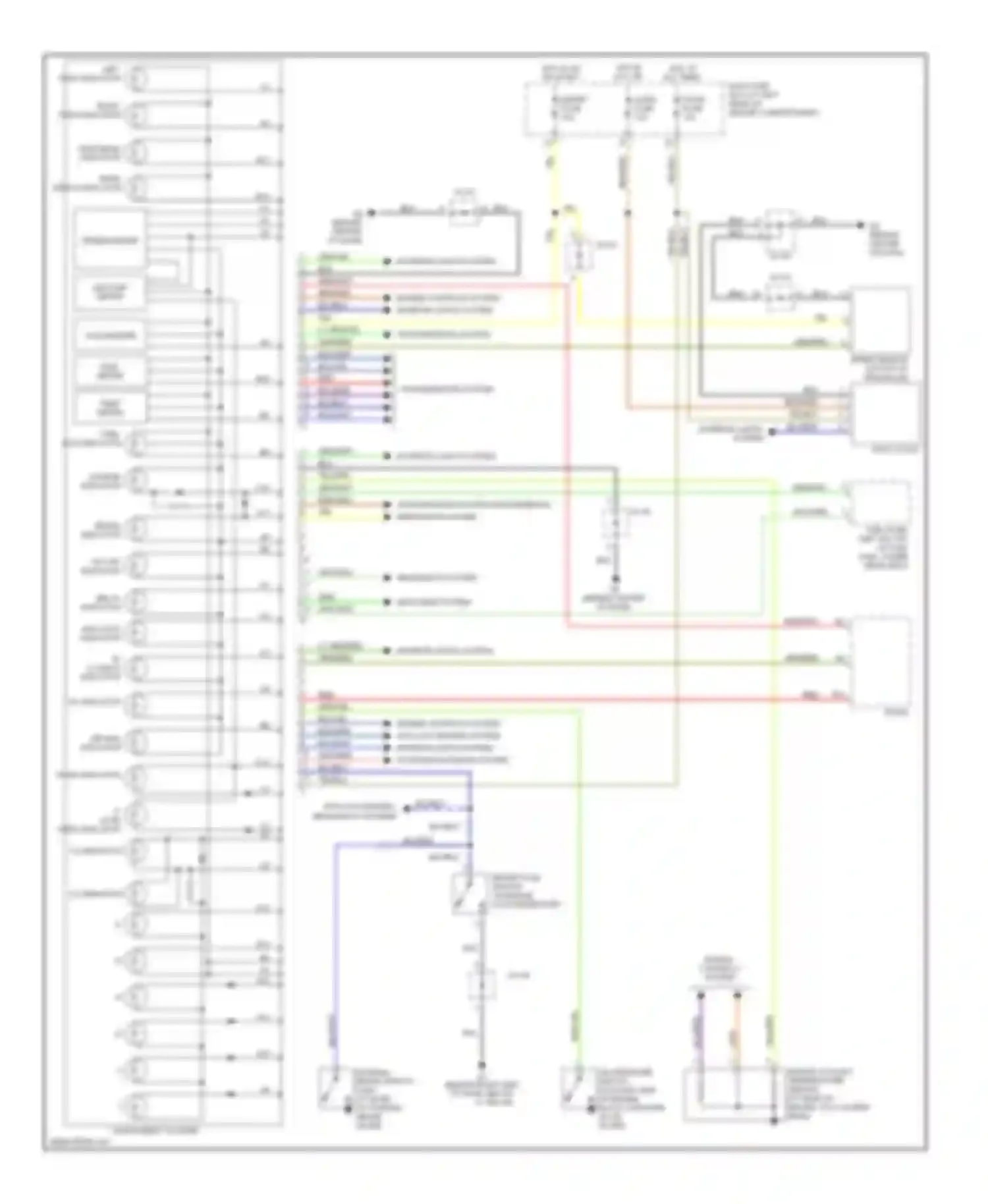 Wiring diagram t/gate open indicator for Kia Rio I facelift (2002-2005) (1 of 1)