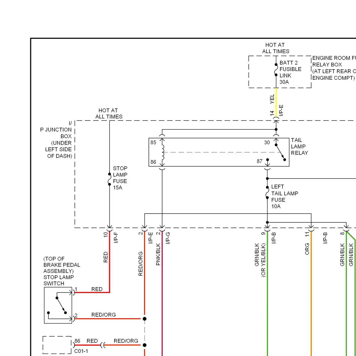 demo - Exterior lamps circuit (1 of 2) Exterior lamps circuit (1 of 2)