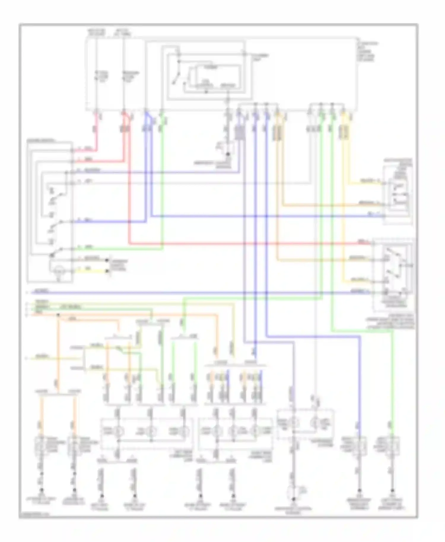 Rio Kia II facelift (2009-2011): Exterior lamps circuit (2 of 2)