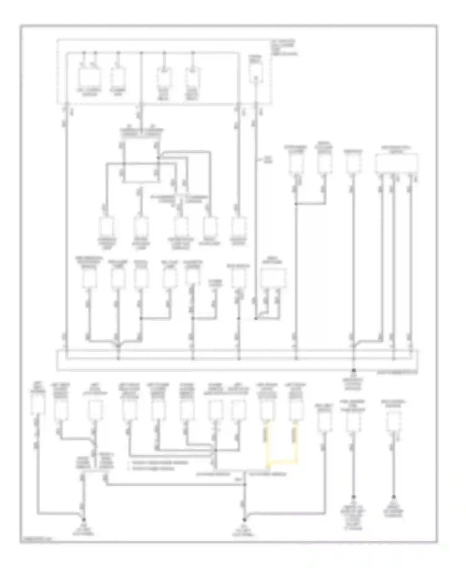 Rio Kia II facelift (2009-2011): Ground distribution circuit (2 of 3)