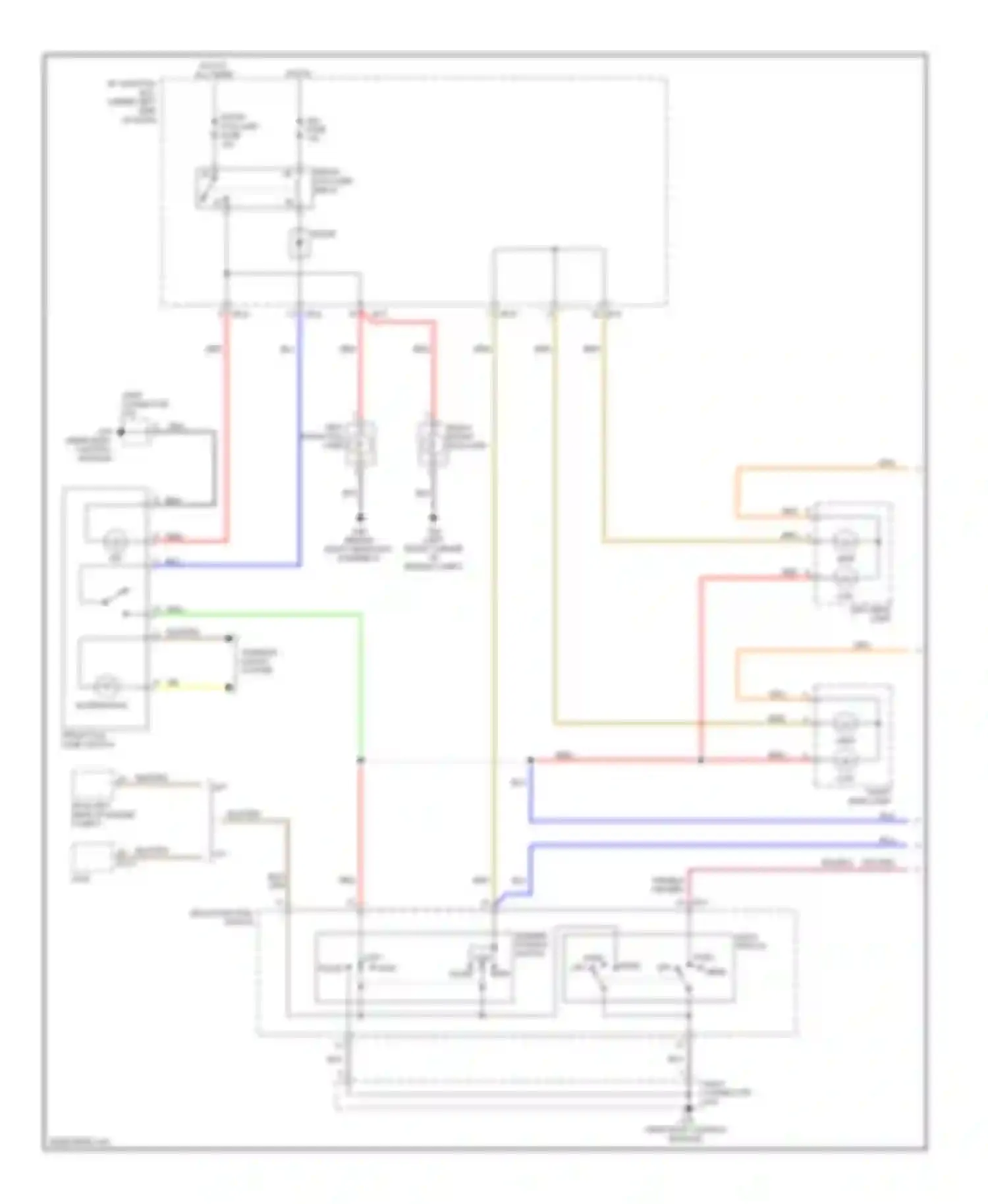 Rio Kia II facelift (2009-2011): Headlights circuit, with drl (1 of 2)