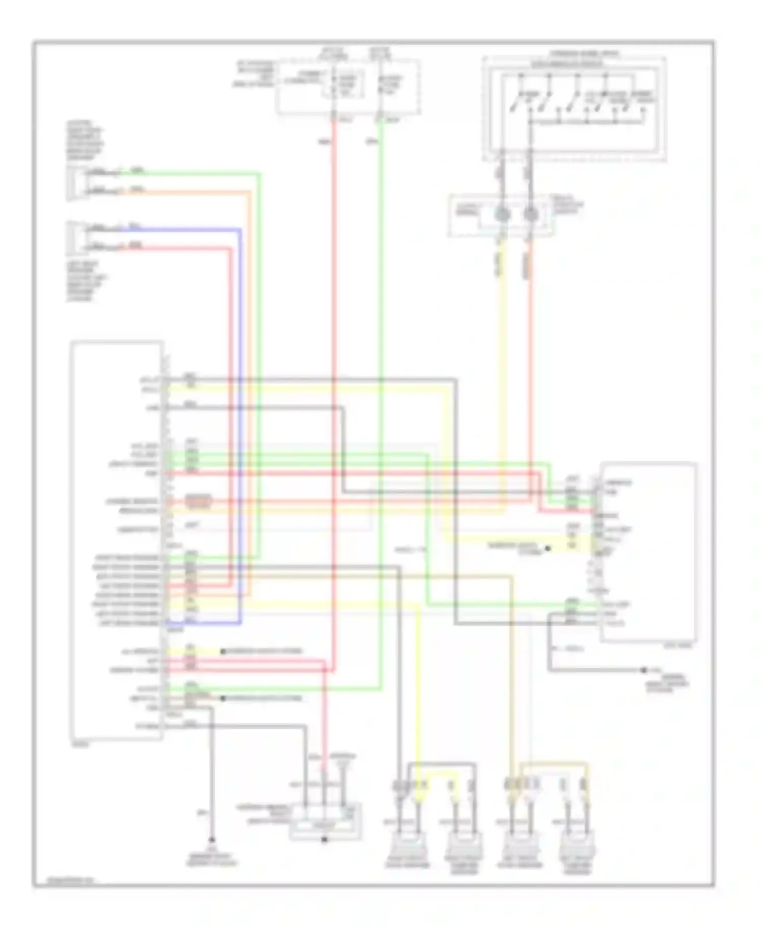 Rio Kia II facelift (2009-2011): Radio circuit, without amplifier