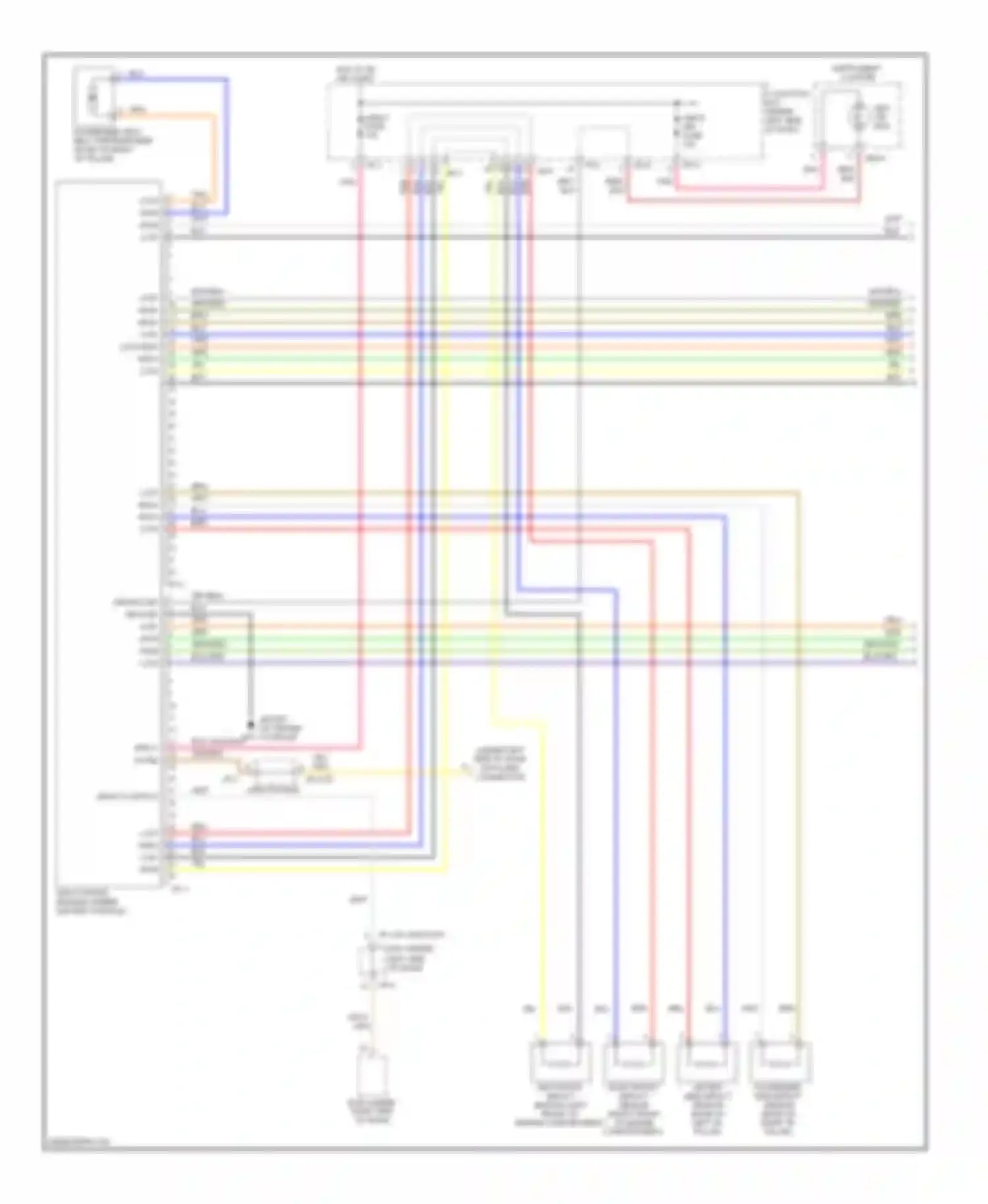 Rio Kia II facelift (2009-2011): Supplemental restraints circuit, depowered (1 of 2)