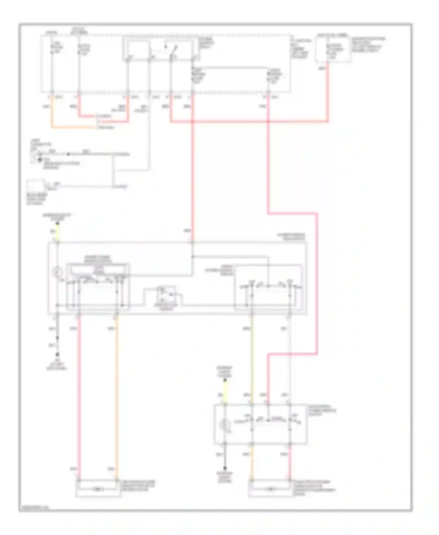 Wiring diagram assist power window switch for Kia Rio II facelift (2009-2011) (1 of 1)