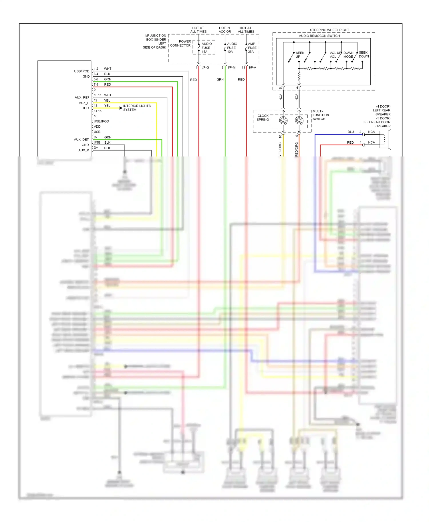 Wiring diagram brn for Kia Rio II facelift (2009-2011) (29 of 37)