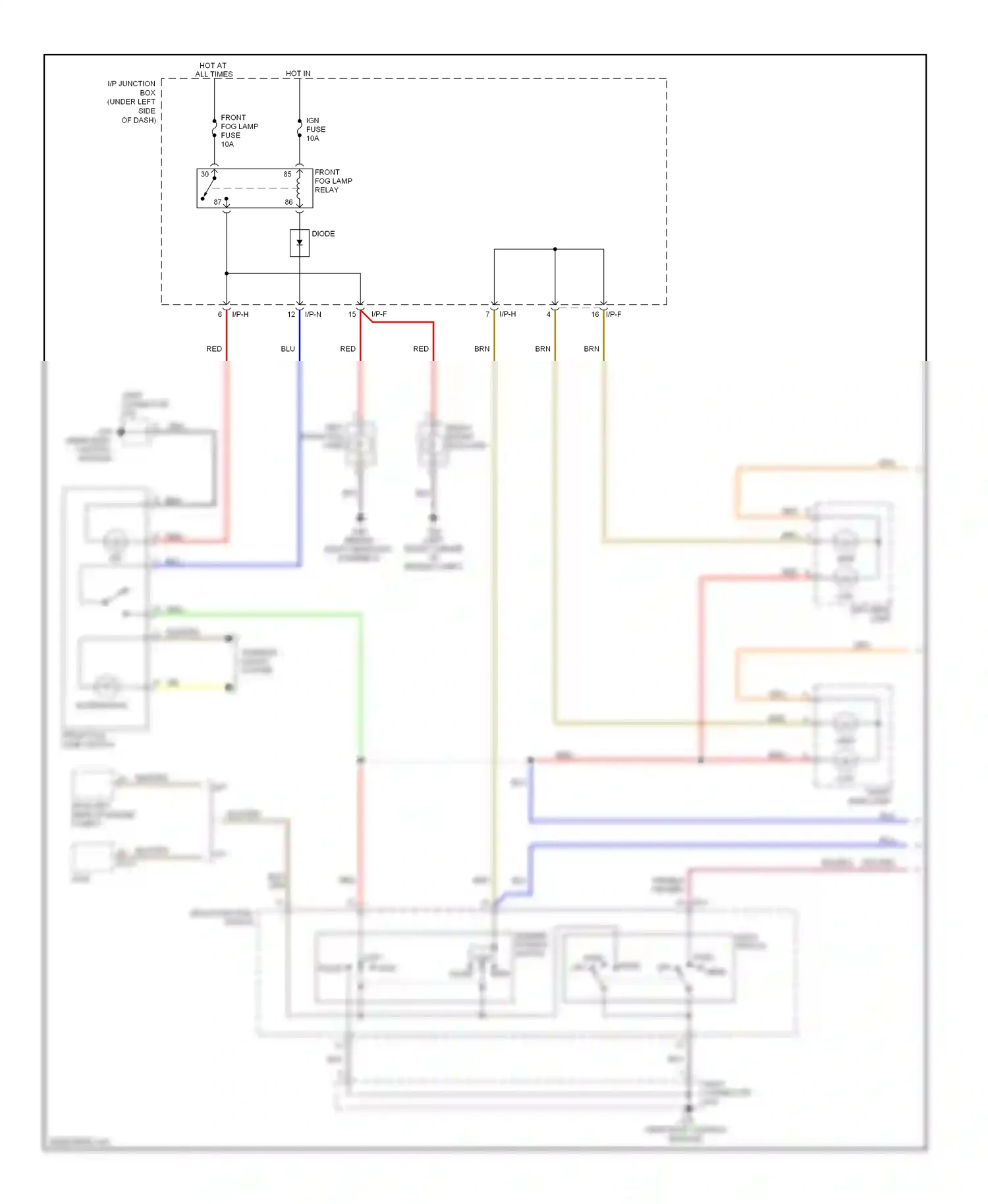 Wiring diagram brn for Kia Rio II facelift (2009-2011) (11 of 37)