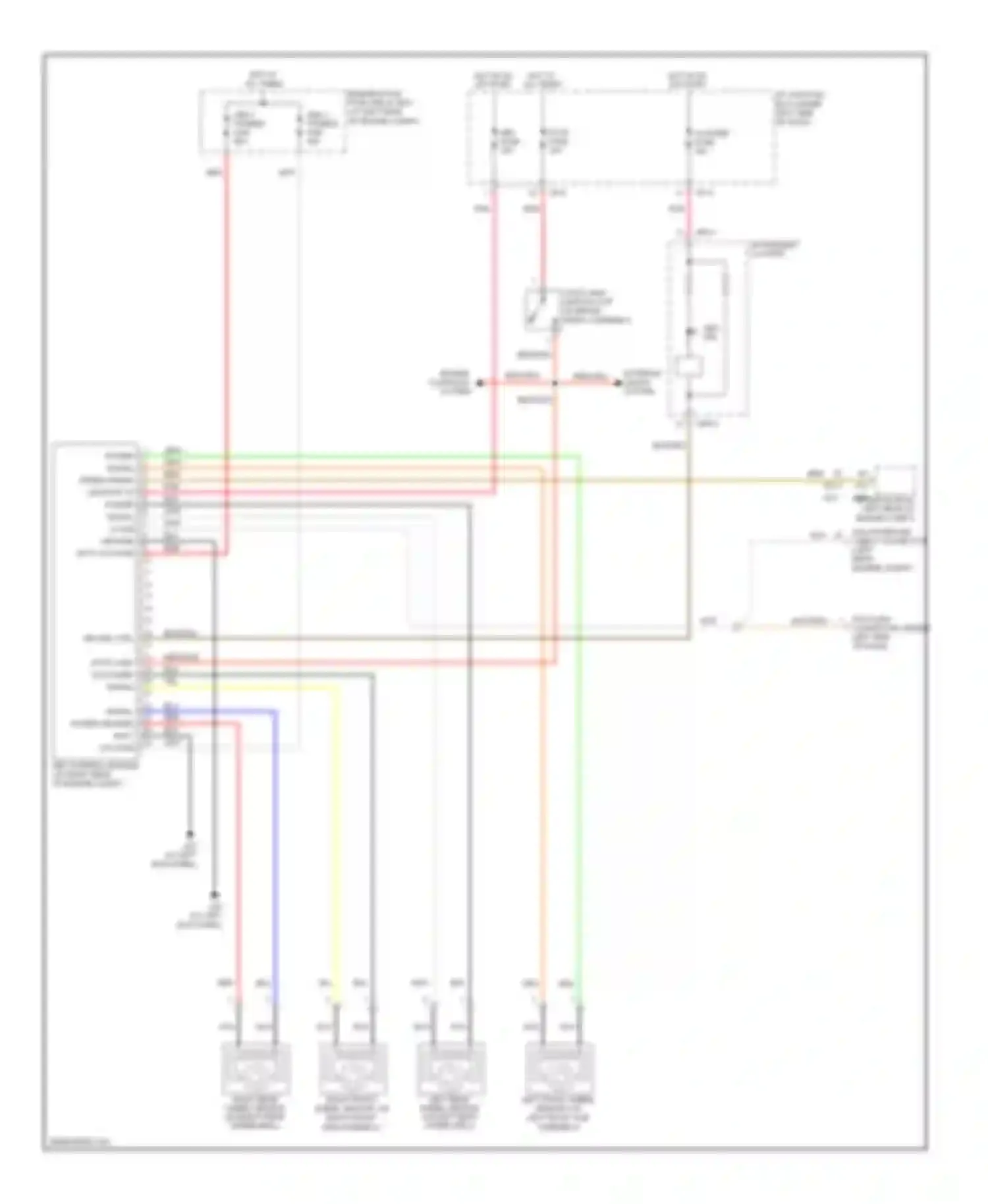 Wiring diagram cluster fuse for Kia Rio II facelift (2009-2011) (1 of 10)