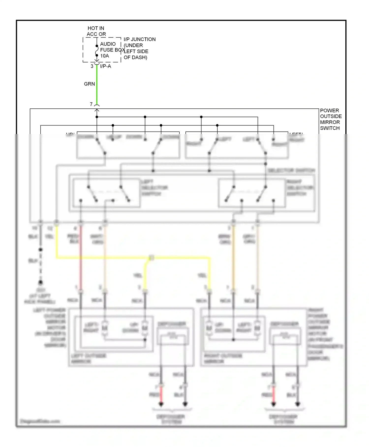 Wiring diagram gry for Kia Rio II facelift (2009-2011) (25 of 31)