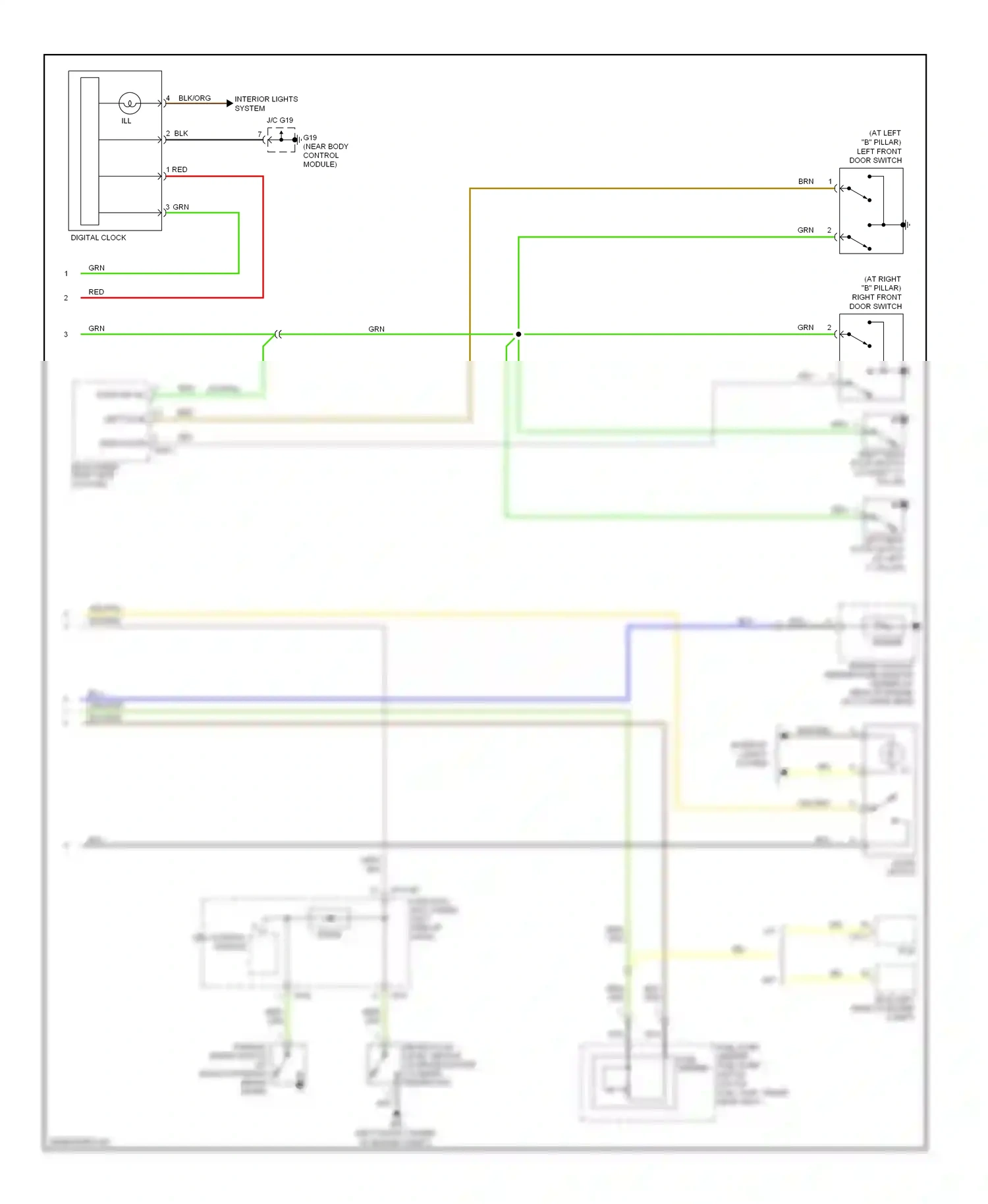 Kia Rio II facelift (2009-2011) i/p-b wiring diagram  (4 of 8)