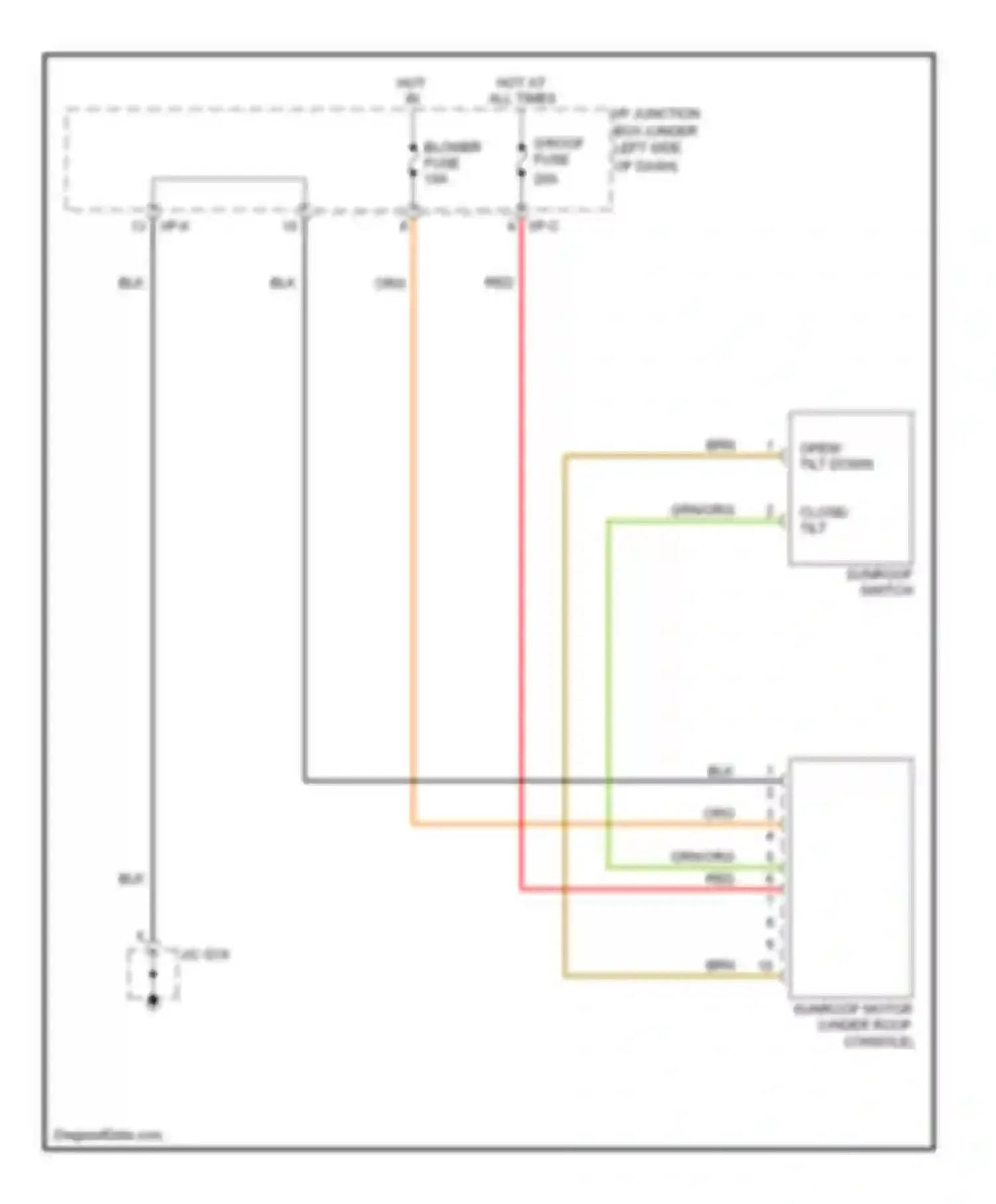 Wiring diagram i/p-c for Kia Rio II facelift (2009-2011) (4 of 4)
