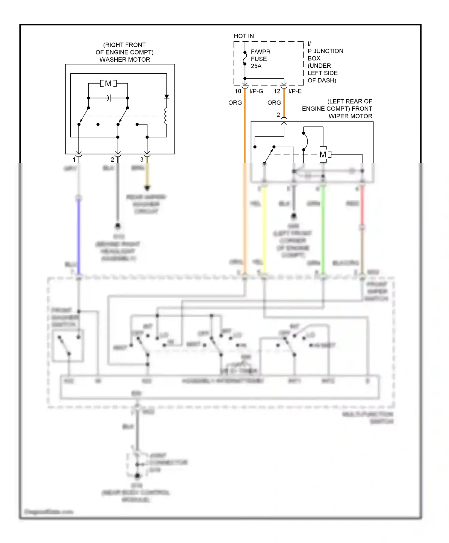 Kia Rio II facelift (2009-2011) i/p-e wiring diagram  (11 of 15)