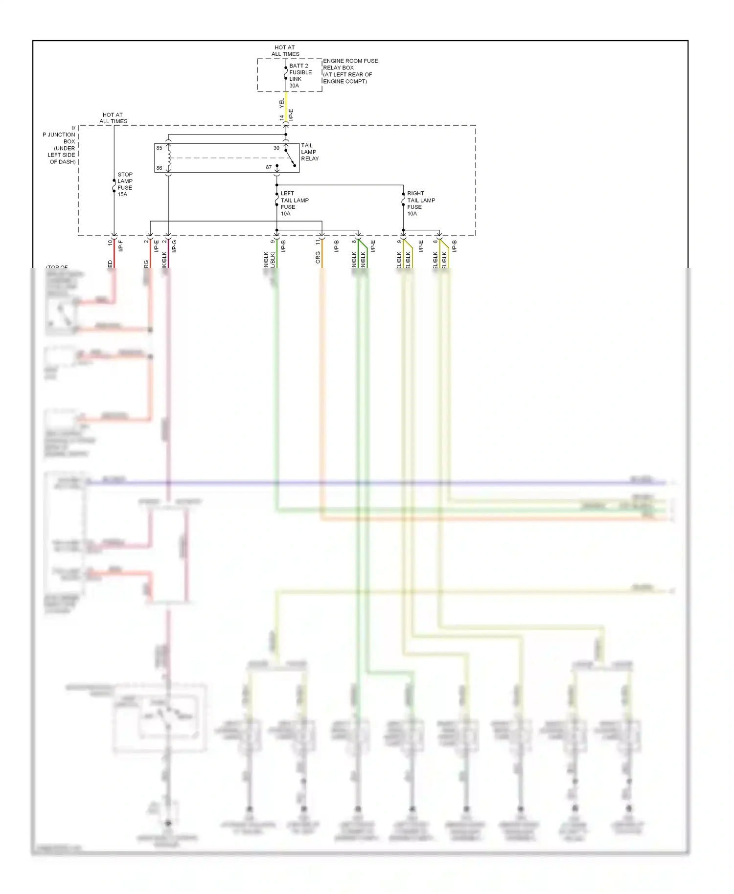 Wiring diagram i/p-g for Kia Rio II facelift (2009-2011) (4 of 22)