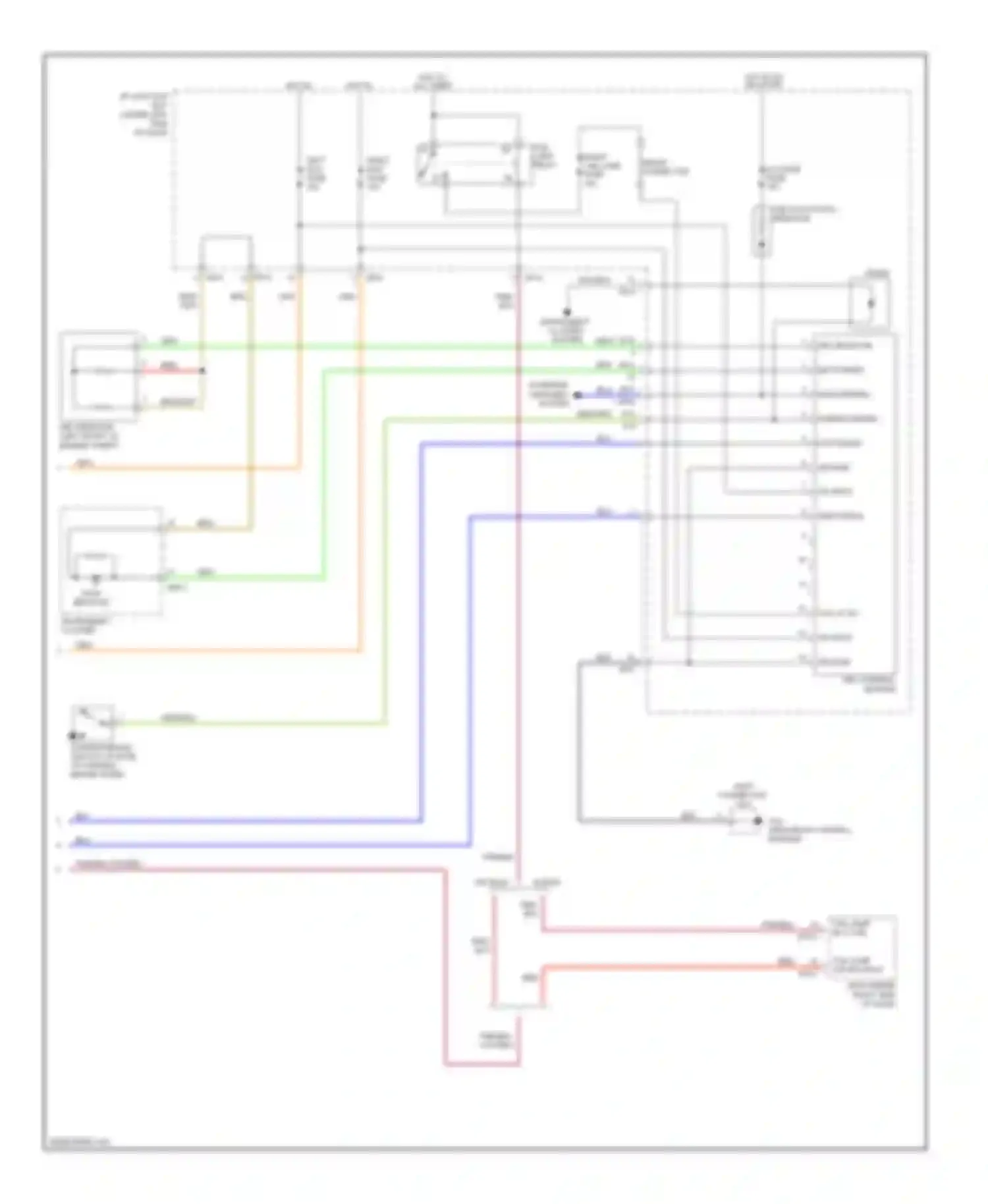 Wiring diagram i/p junction box (under left side of dash, for Kia Rio II facelift (2009-2011) (15 of 33)