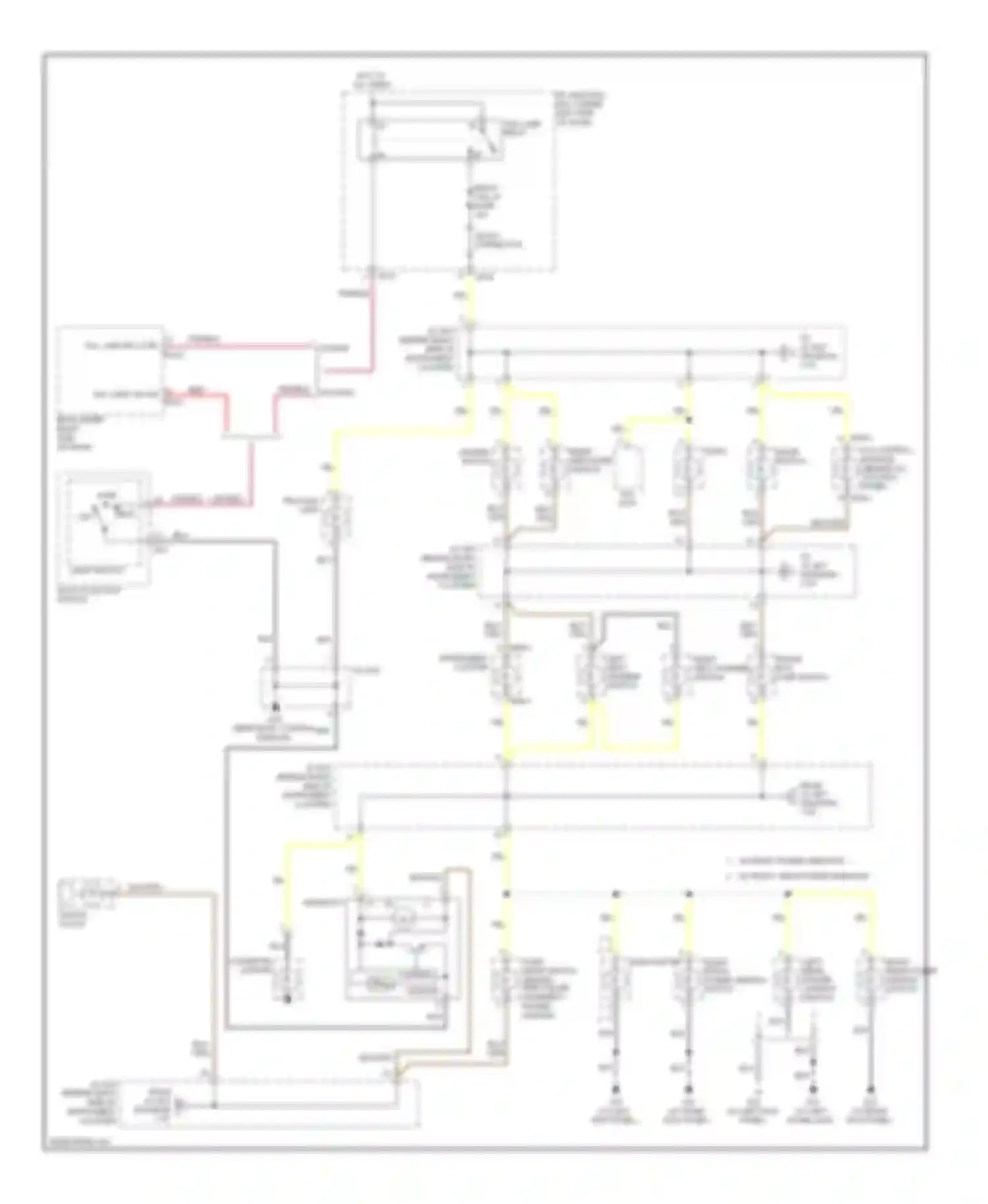 Wiring diagram light switch for Kia Rio II facelift (2009-2011) (3 of 3)