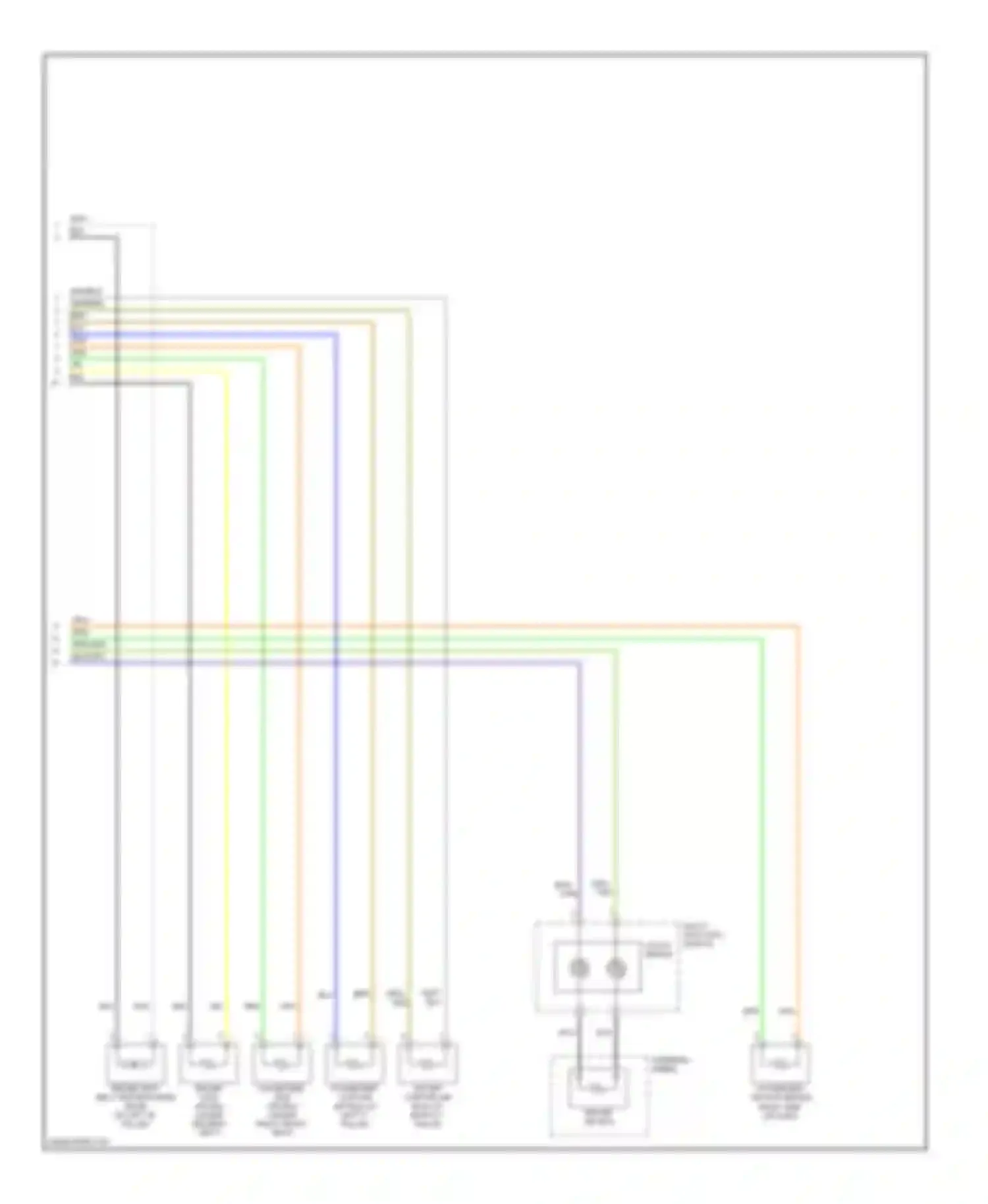 Wiring diagram multi- function switch for Kia Rio II facelift (2009-2011) (10 of 11)