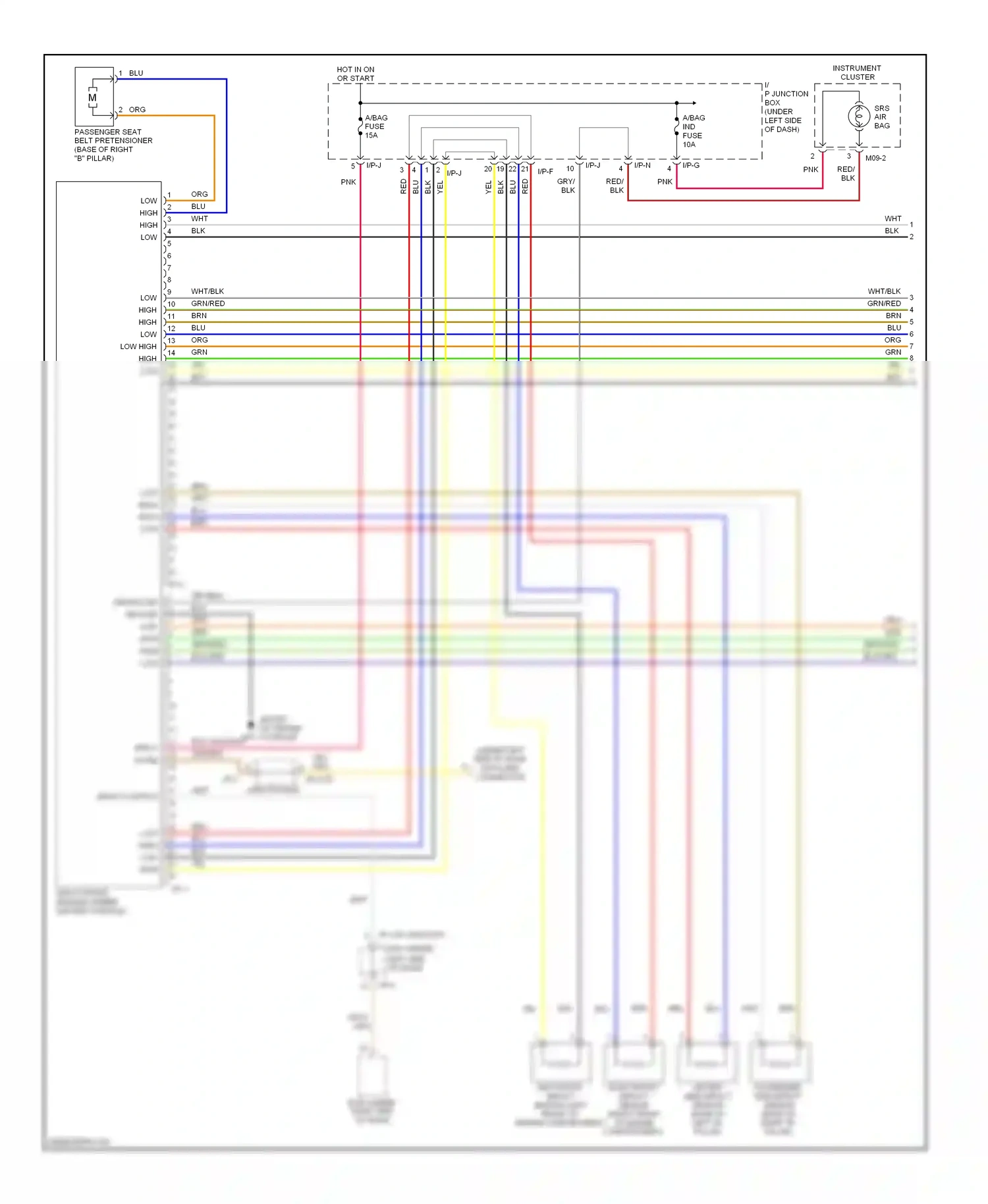 Kia Rio II facelift (2009-2011) red wiring diagram  (44 of 47)