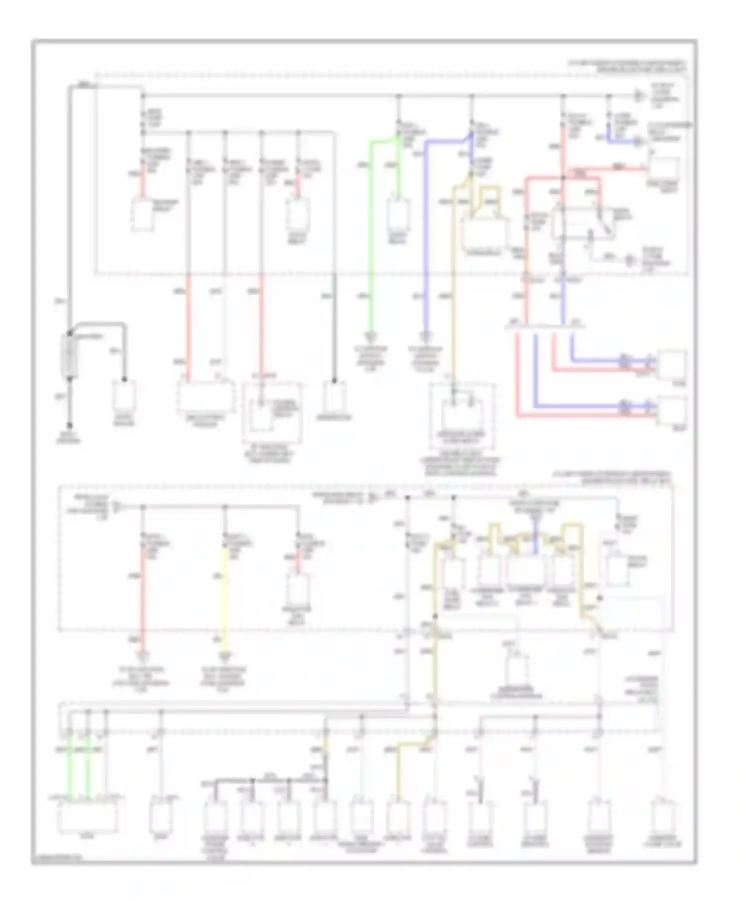 Wiring diagram snsr fuse for Kia Rio II facelift (2009-2011) (3 of 4)