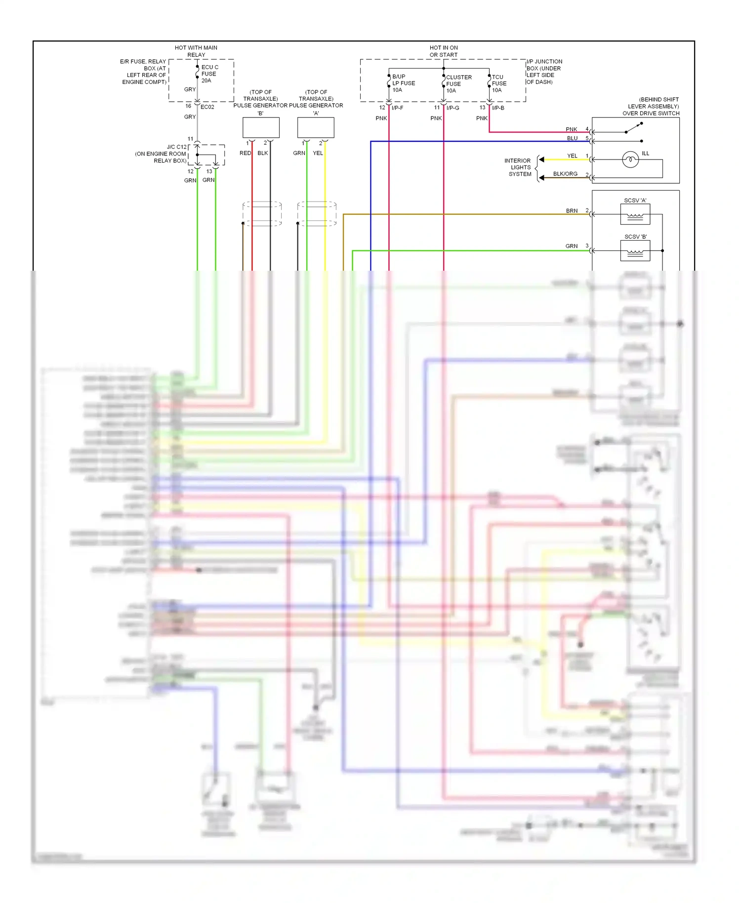 Kia Rio II facelift (2009-2011) starting/ charging system wiring diagram  (3 of 4)