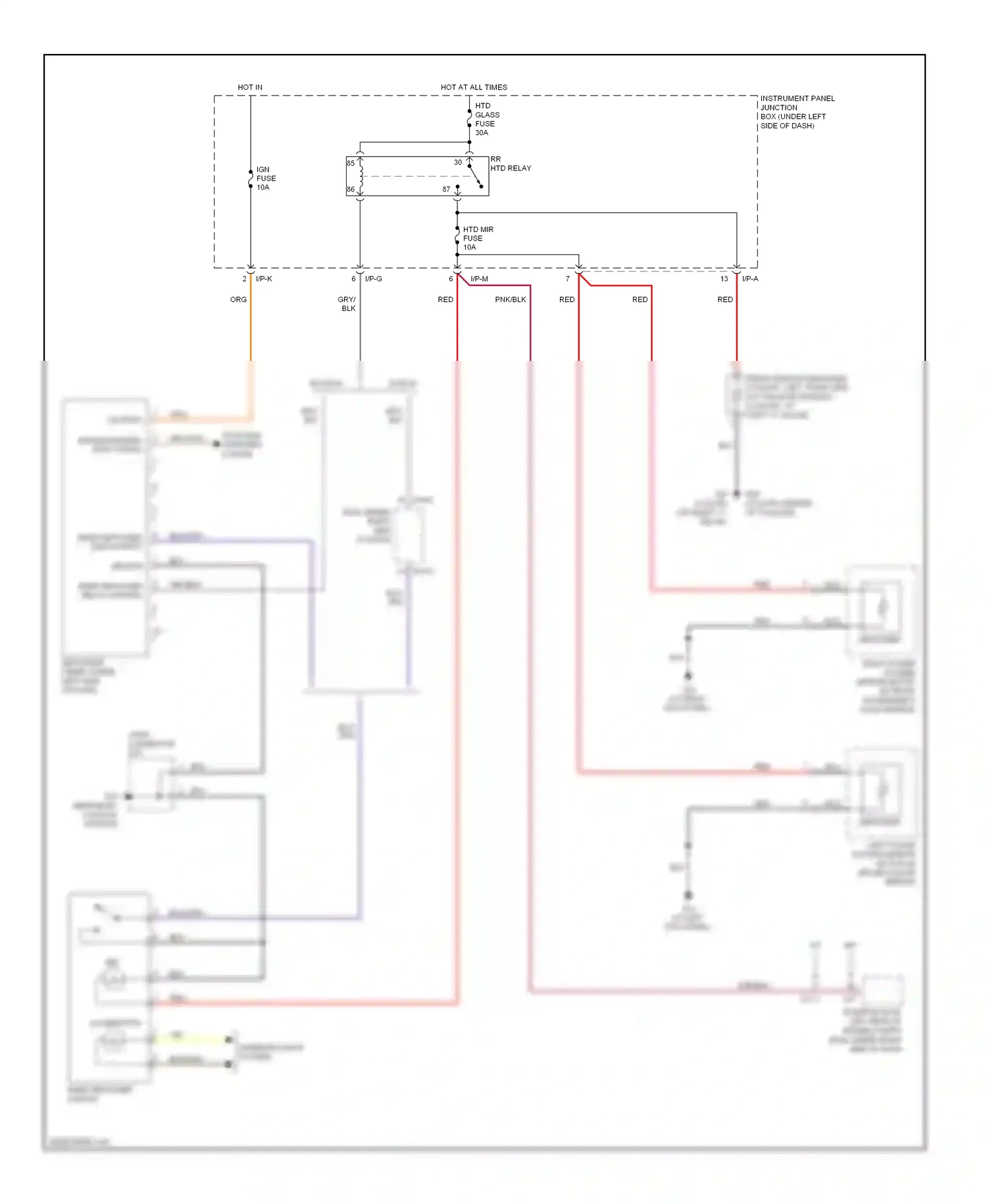 Wiring diagram w/o bcm for Kia Rio II facelift (2009-2011) (3 of 9)