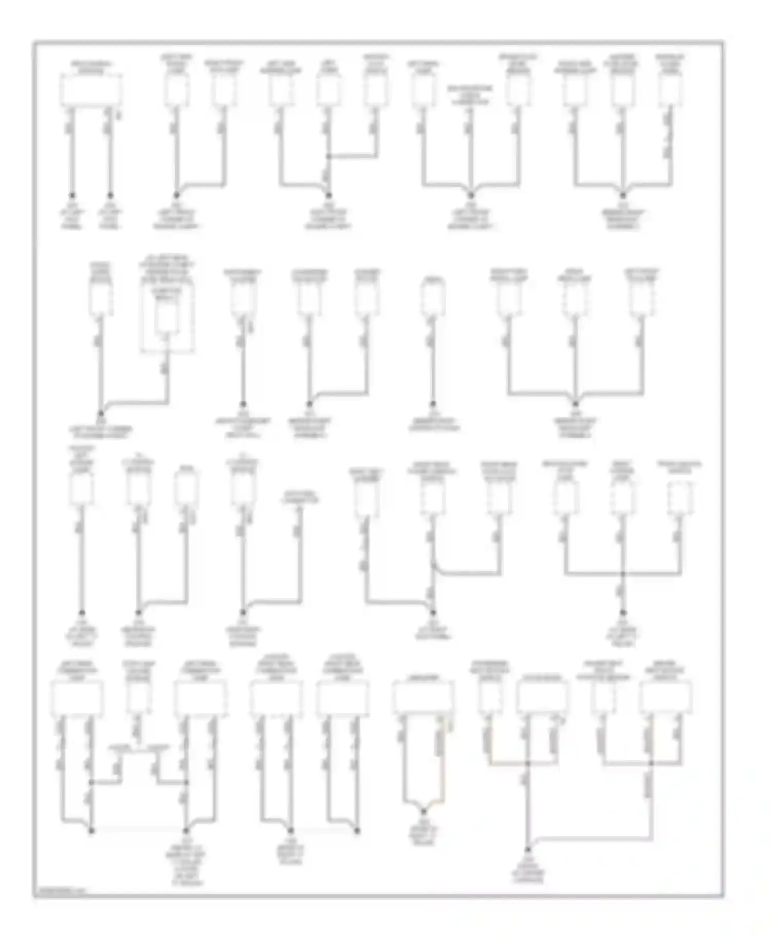 Rio Kia II (2005-2009): Ground distribution circuit (1 of 3)