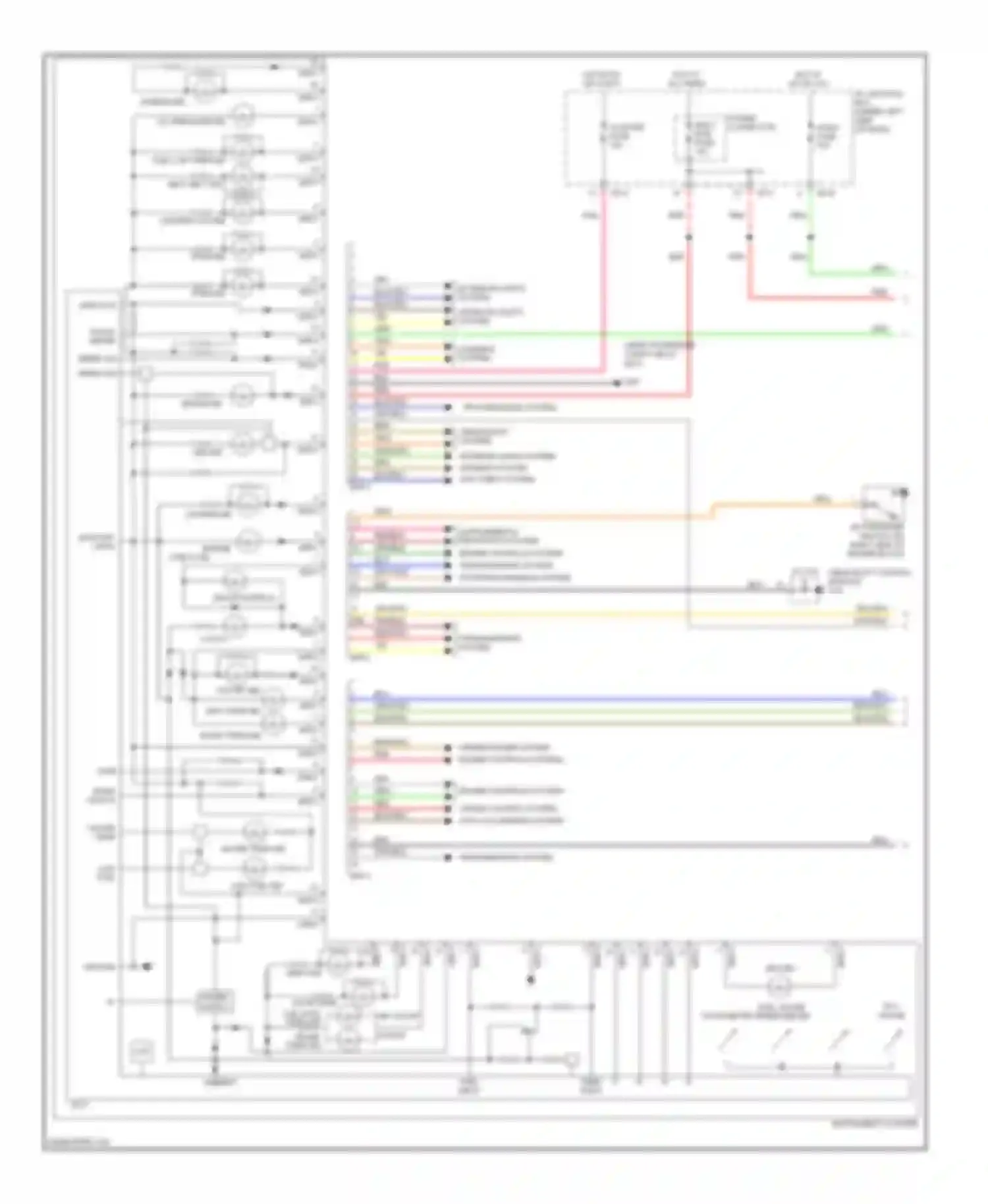 Rio Kia II (2005-2009): Instrument cluster circuit (1 of 2)