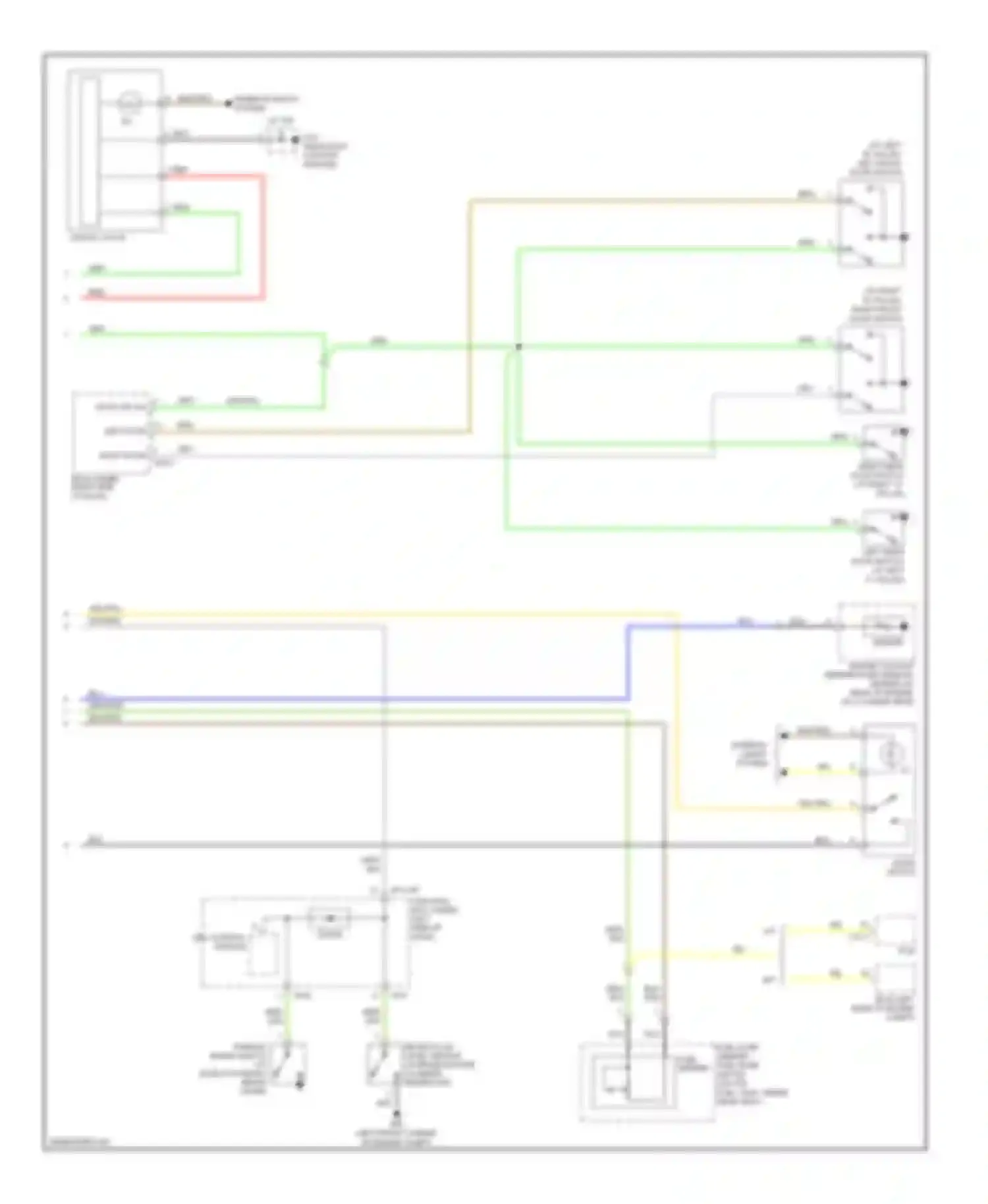 Rio Kia II (2005-2009): Instrument cluster circuit (2 of 2)