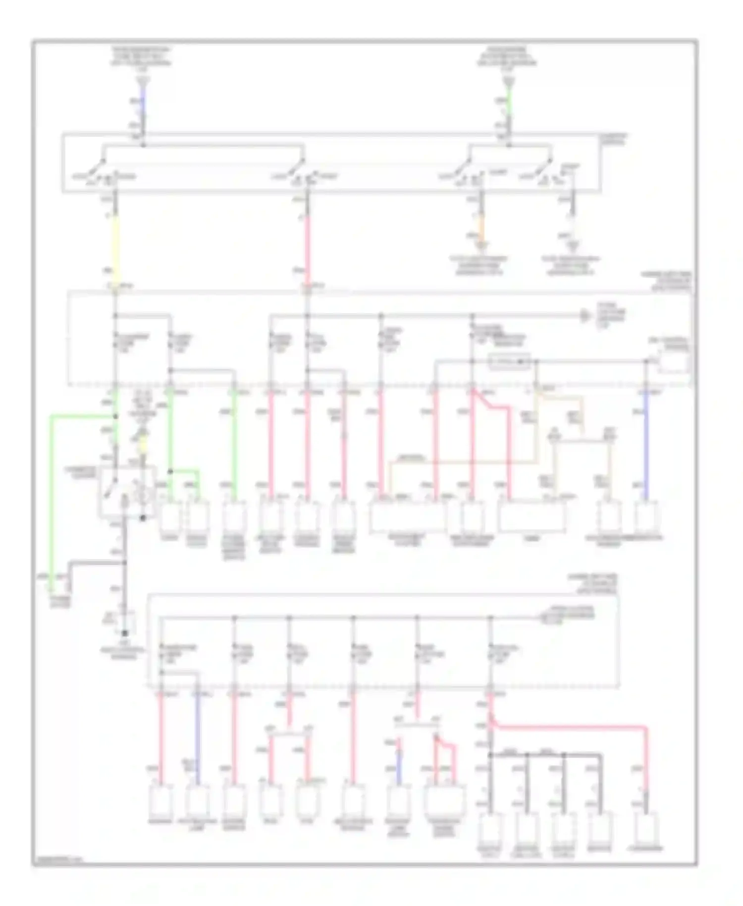 Rio Kia II (2005-2009): Power distribution circuit (2 of 4)