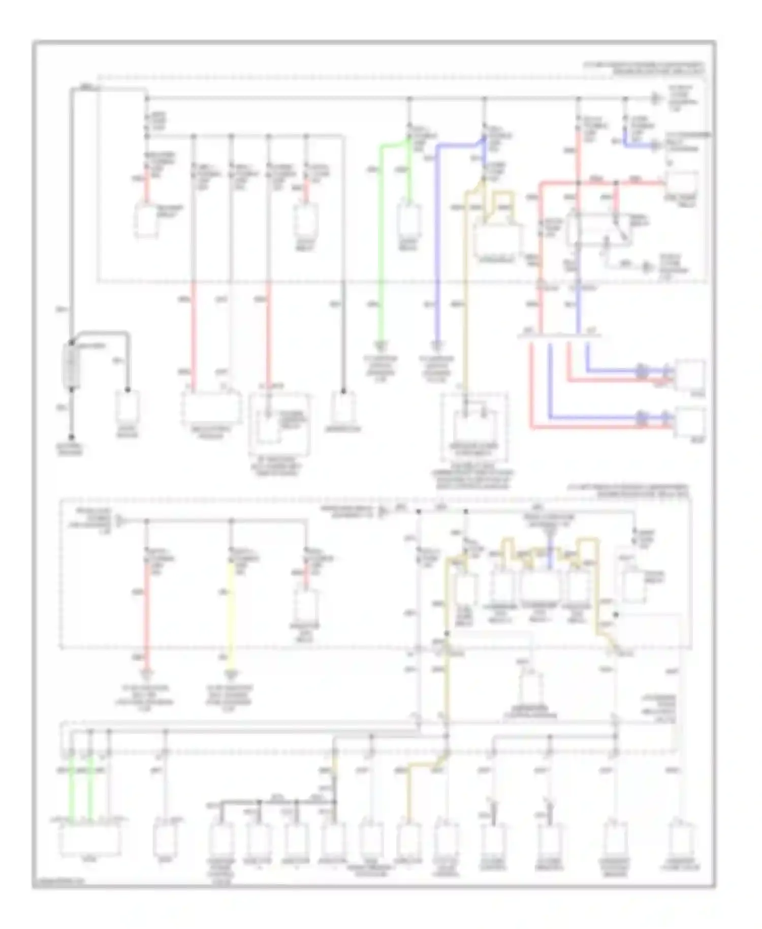Wiring diagram batt 1 fusible link for Kia Rio II (2005-2009)