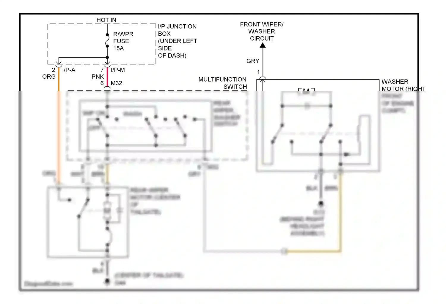 Wiring diagram blk for Kia Rio II (2005-2009) (53 of 54)