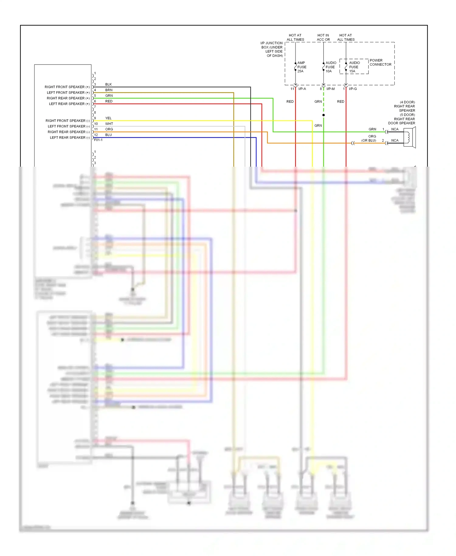 Kia Rio II (2005-2009) blu wiring diagram  (35 of 43)