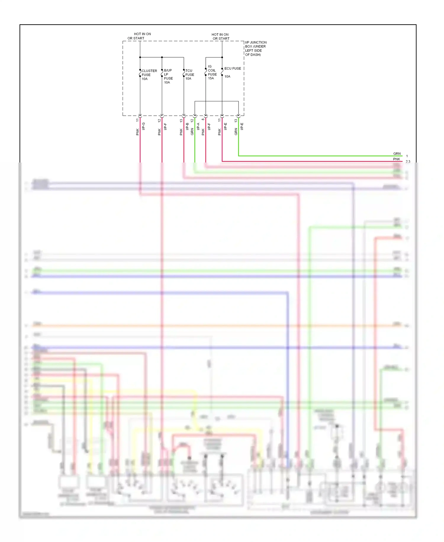 Kia Rio II (2005-2009) blu wiring diagram  (15 of 43)