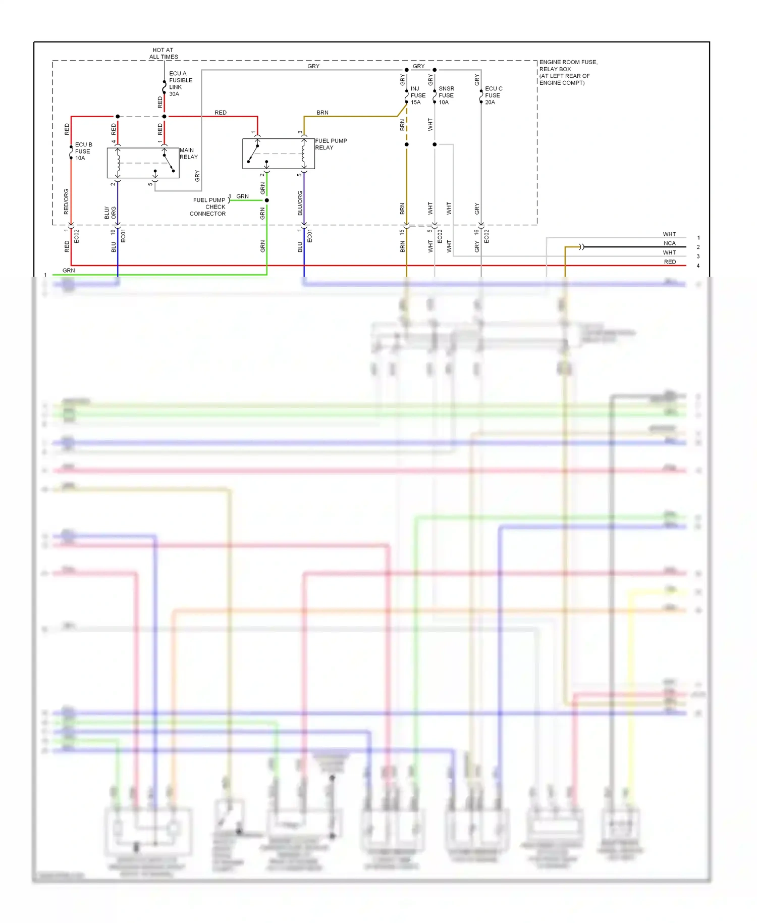 Kia Rio II (2005-2009) blu wiring diagram  (20 of 43)