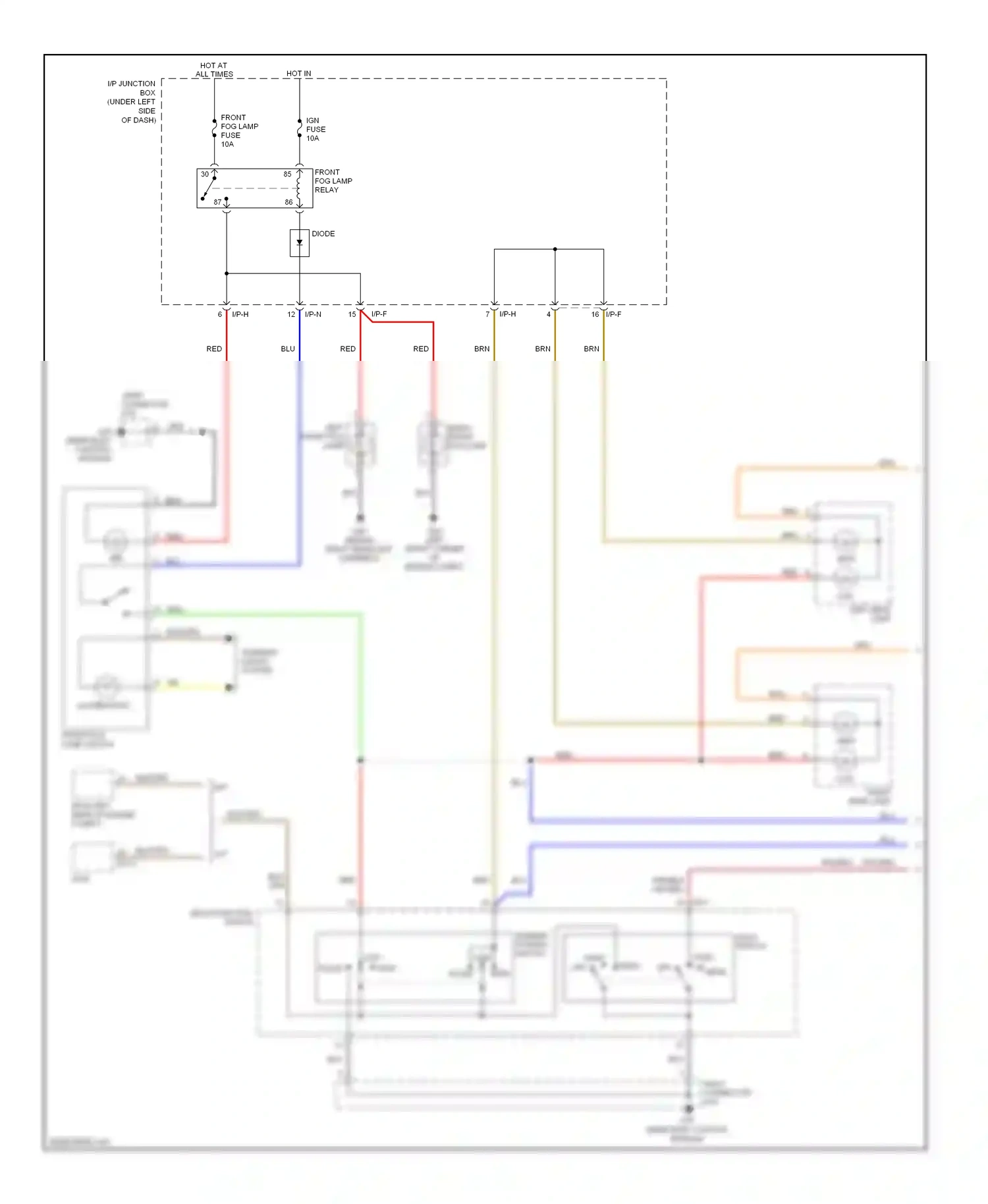 Kia Rio II (2005-2009) brn wiring diagram  (12 of 37)