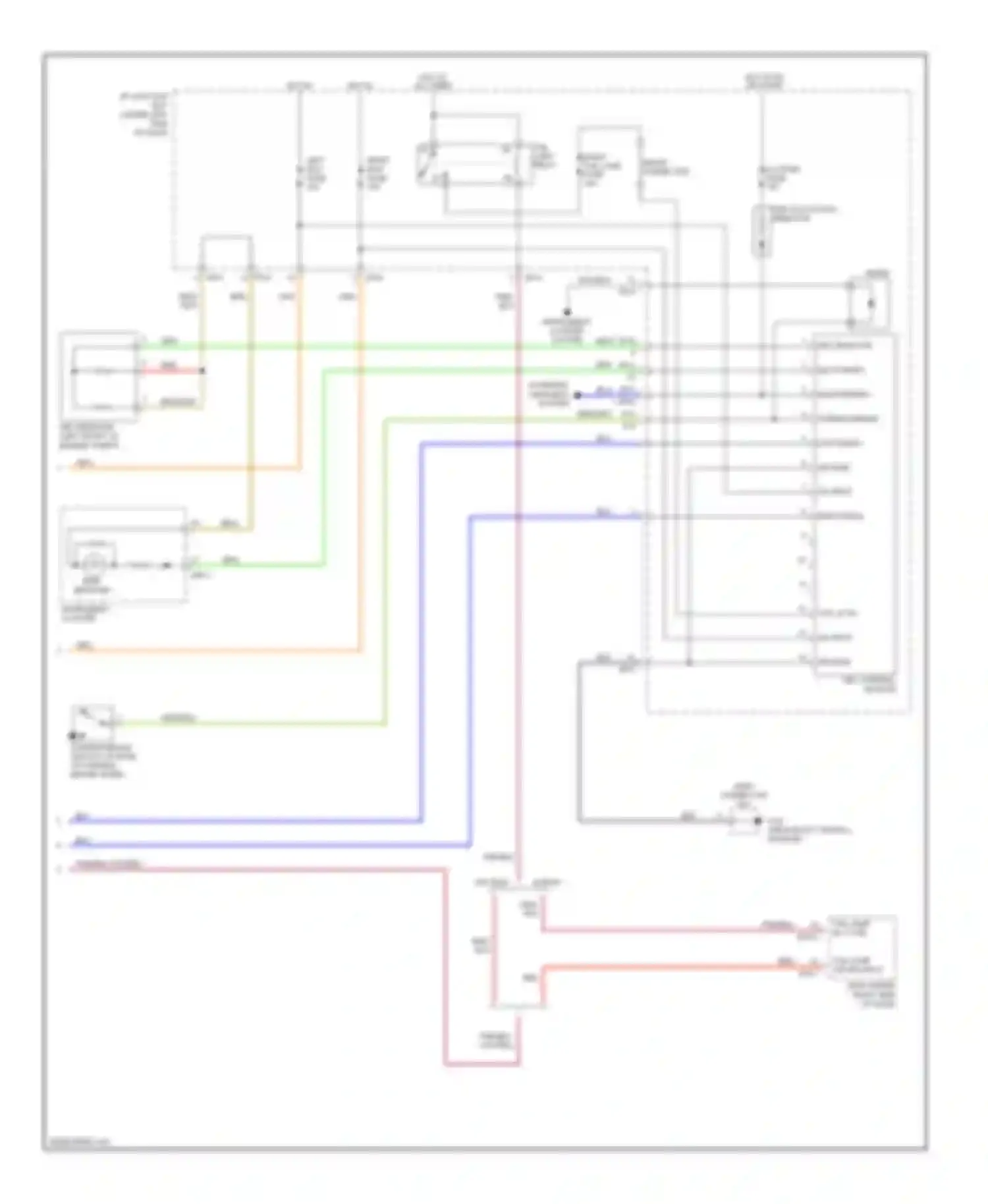 Wiring diagram drl control module for Kia Rio II (2005-2009) (4 of 8)