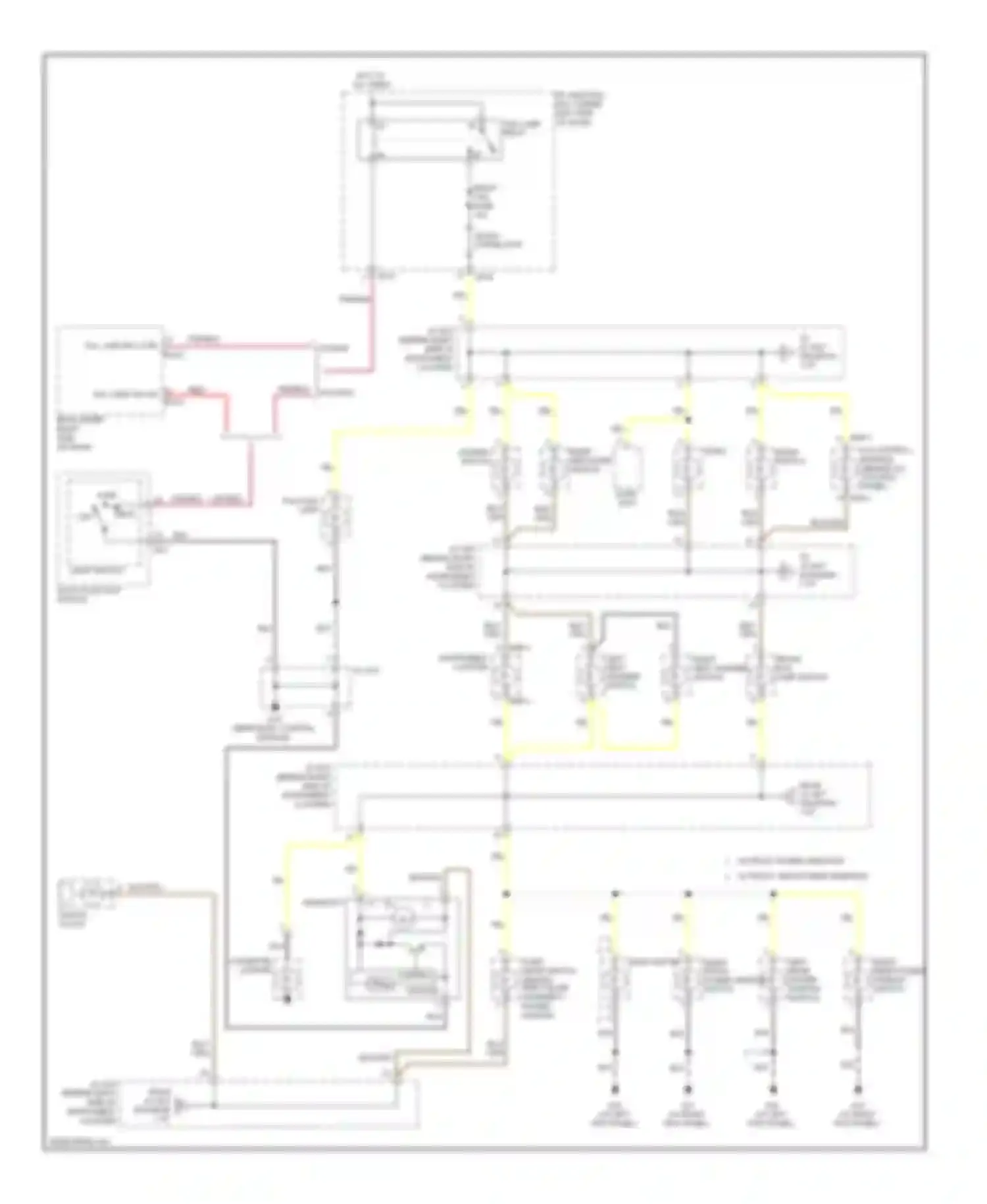 Wiring diagram control ground for Kia Rio II (2005-2009)