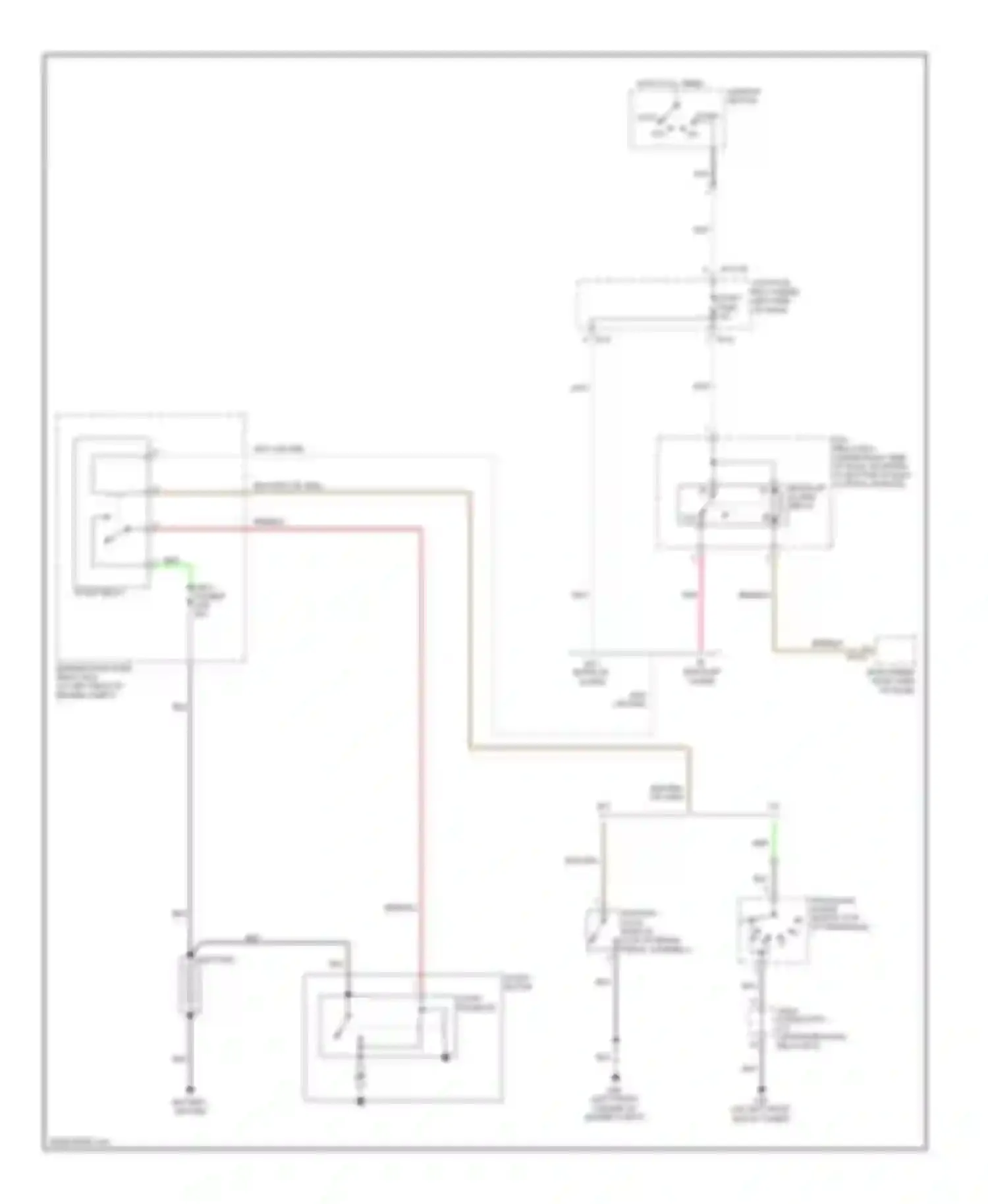 Wiring diagram ignition lock switch for Kia Rio II (2005-2009) (2 of 2)