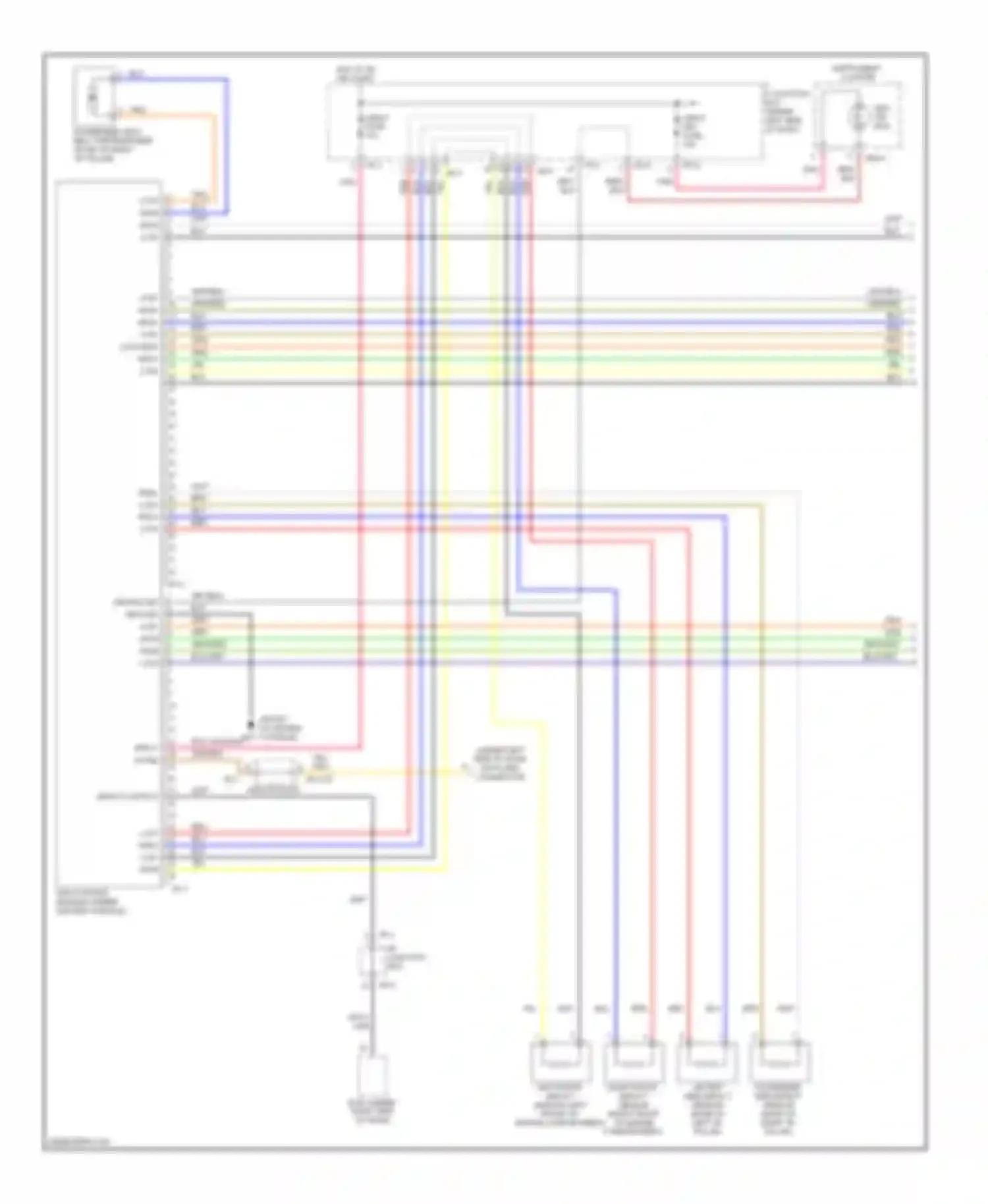 Wiring diagram impact output for Kia Rio II (2005-2009) (1 of 1)