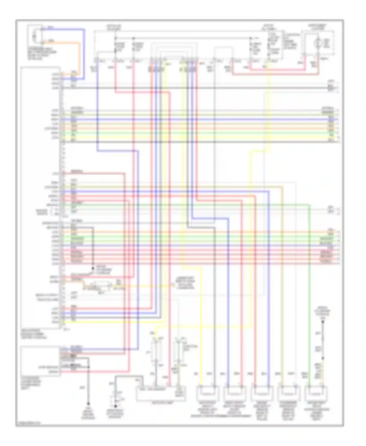Wiring diagram org/blk for Kia Rio II (2005-2009)