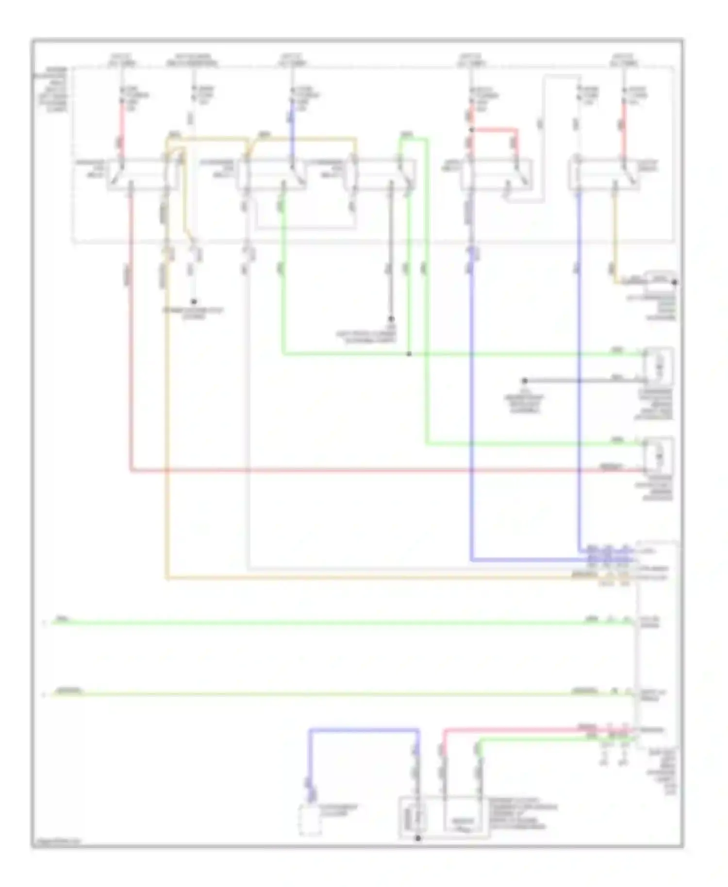 Wiring diagram main relay for Kia Rio II (2005-2009) (1 of 4)