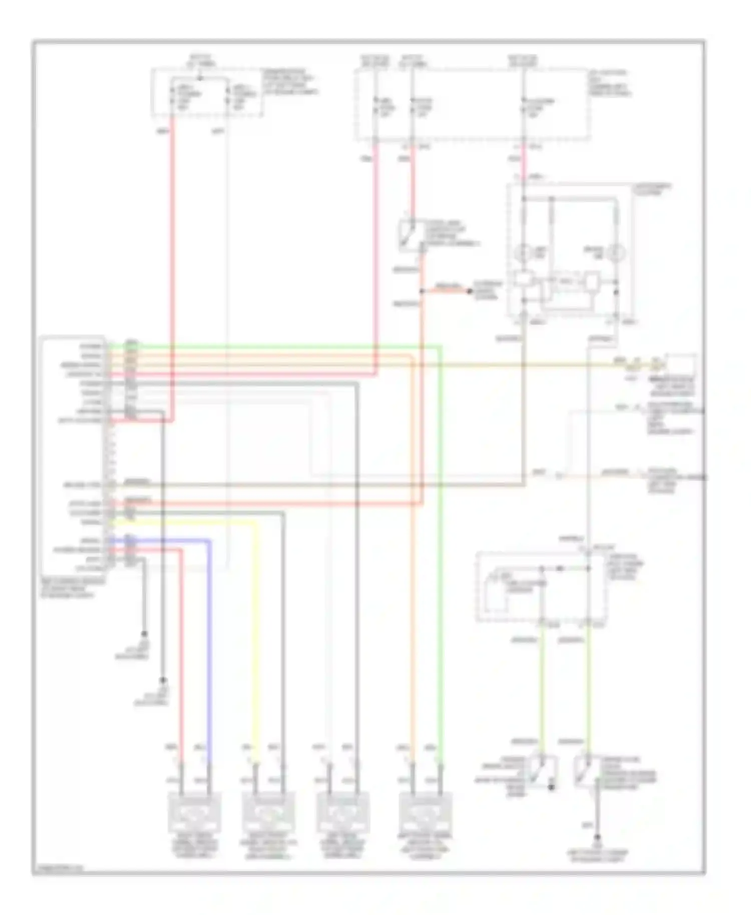 Wiring diagram brake fluid level for Kia Rio II (2005-2009)