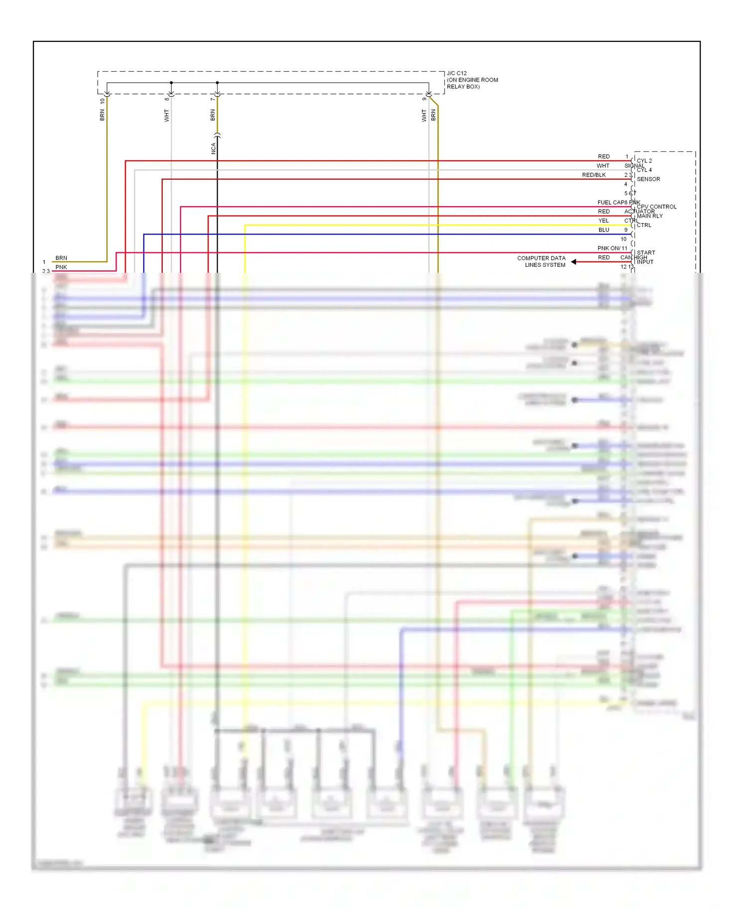 Wiring diagram nca for Kia Rio II (2005-2009) (17 of 36)