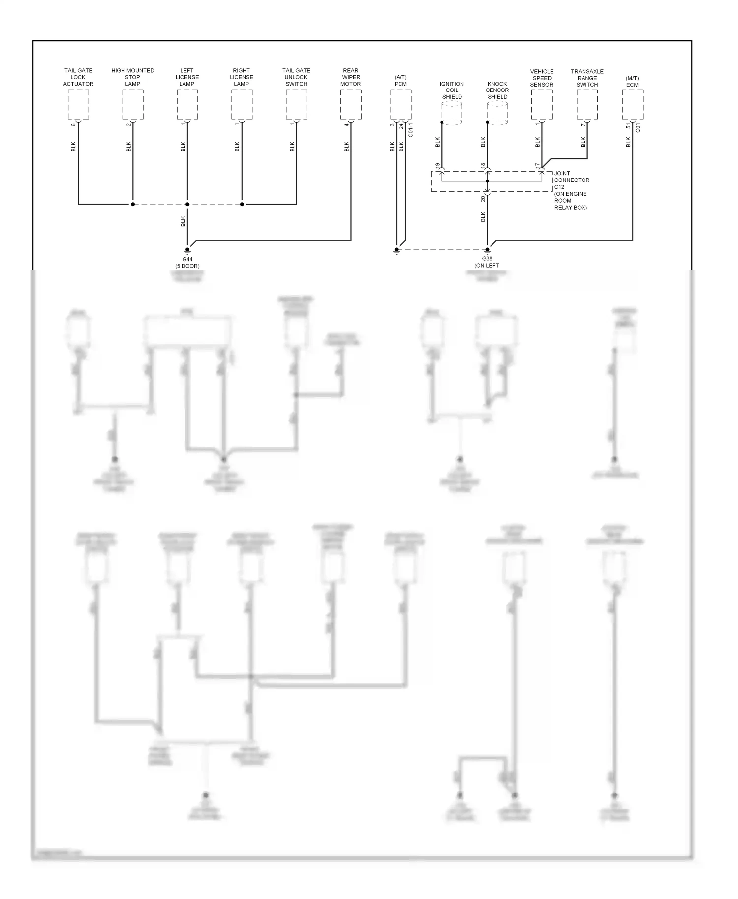 Wiring diagram nca for Kia Rio II (2005-2009) (15 of 36)