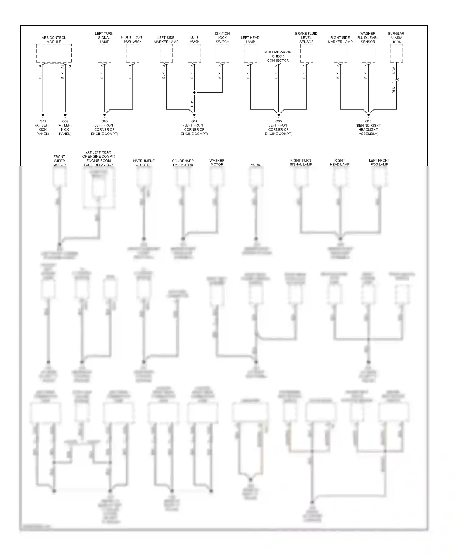 Wiring diagram nca for Kia Rio II (2005-2009) (13 of 36)