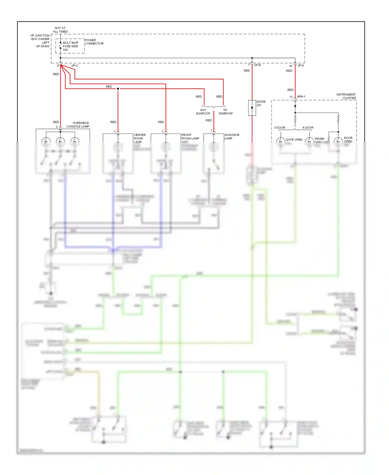 Wiring diagram nca for Kia Rio II (2005-2009) (21 of 36)