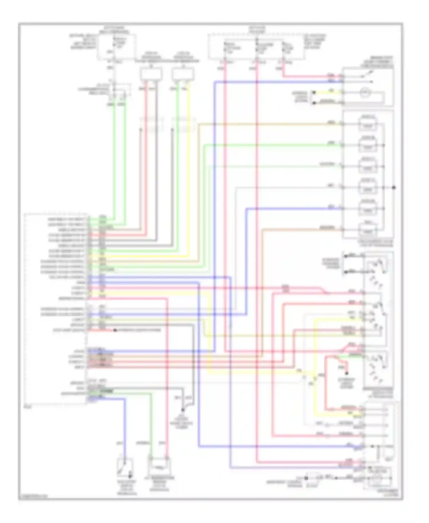 Wiring diagram o/d off ind for Kia Rio II (2005-2009) (2 of 3)