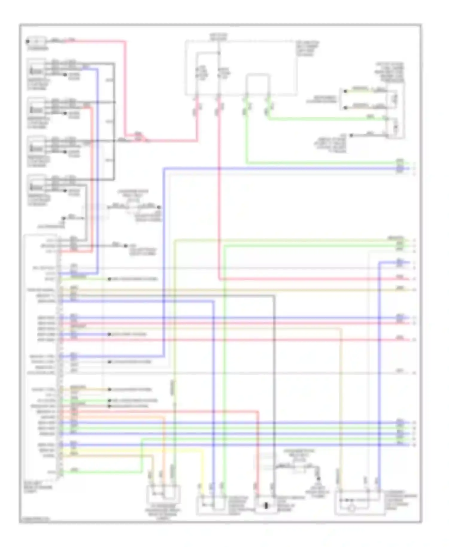 Wiring diagram rly on volt cyl 4 in a/c sw for Kia Rio II (2005-2009) (1 of 1)