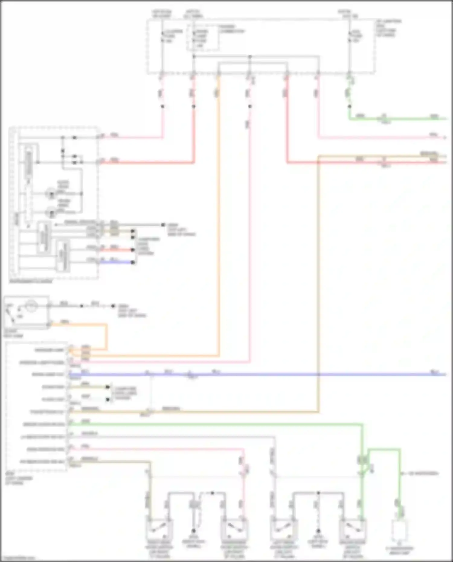Wiring diagram a/v, navigation head unit for Kia Rio III facelift (2015-2017) (13 of 18)